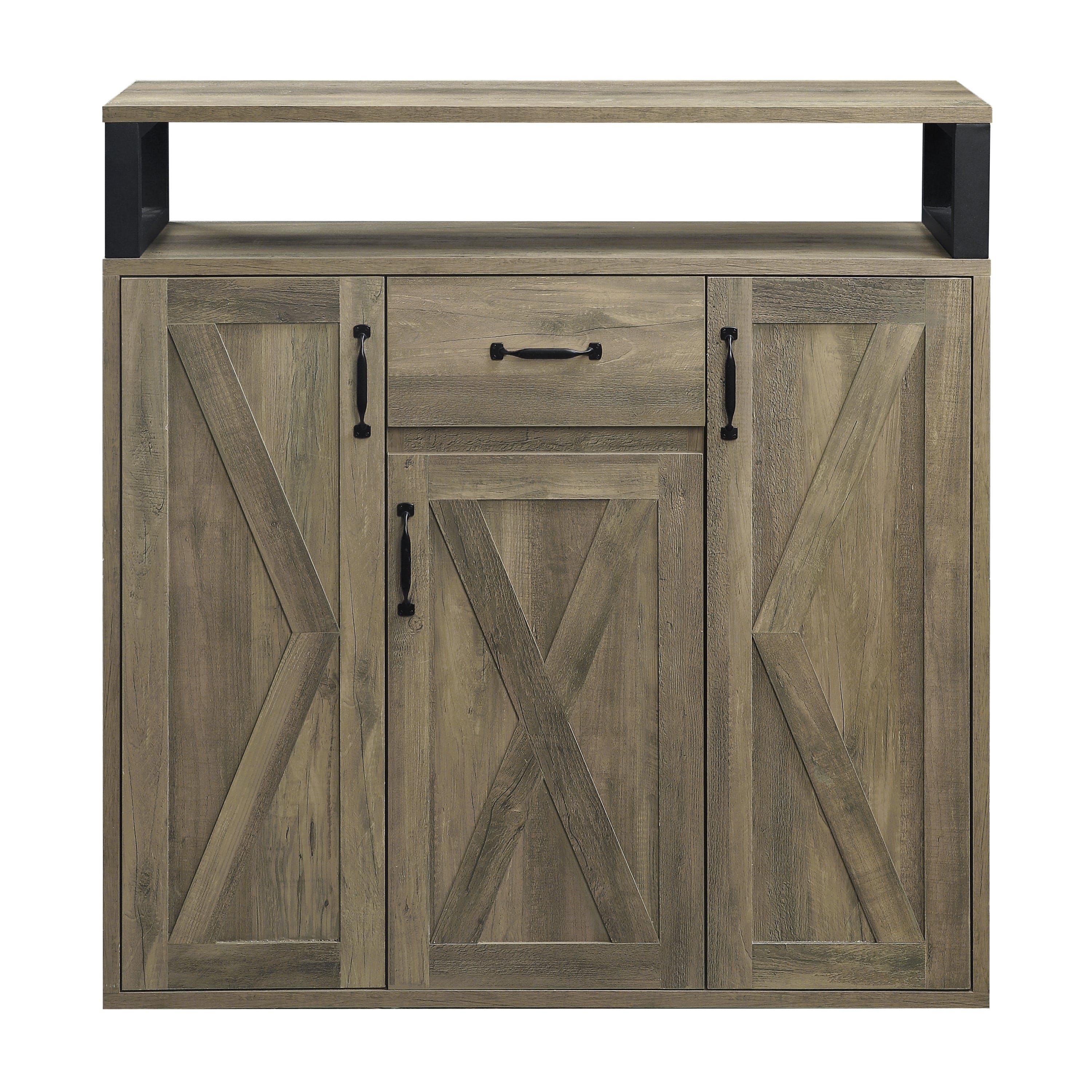 ACME Abiram Server in Rustic Oak Finish DN01027