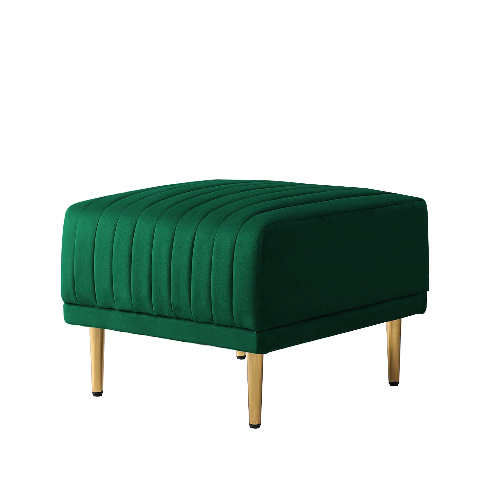 Modern Accent Chair Roll Arm Fabric Chairs, Contemporary Leisure Side Chair, Armchair for Living Room or Bedroom with Metal Legs, Upholstered Single Sofa Club Chair Green