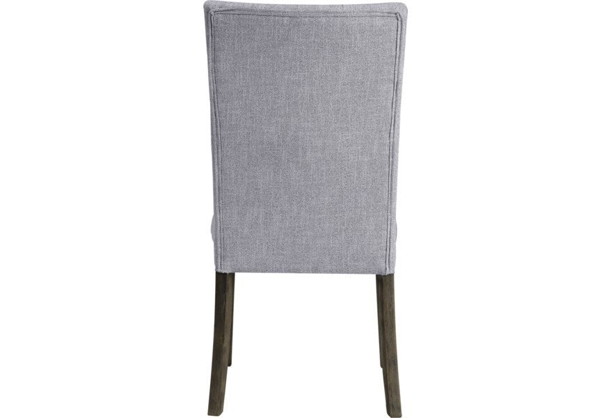 ACME Merel Side Chair (Set-2) in Gray Fabric & Gray Oak 70168