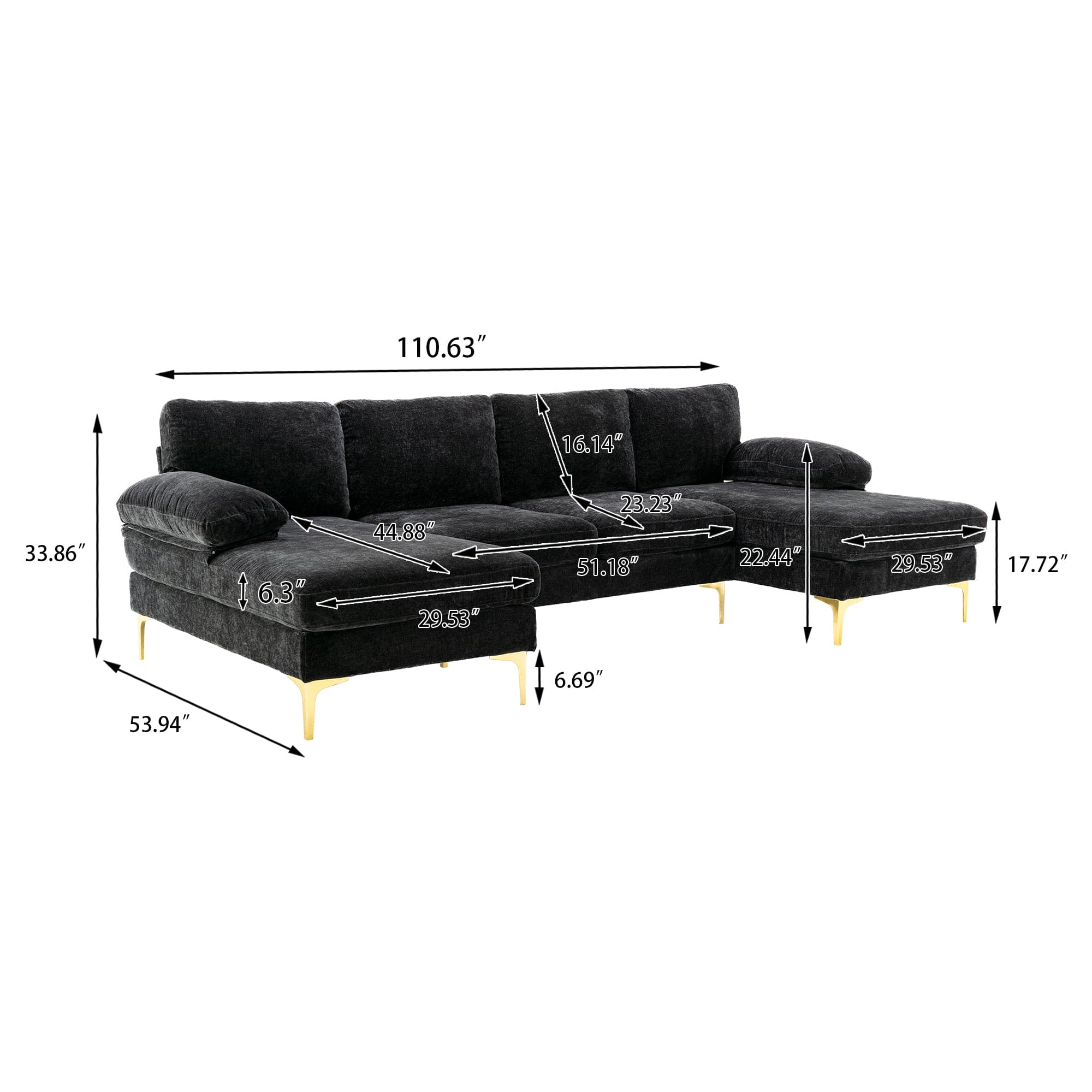 COOLMORE Accent sofa /Living room sofa sectional  sofa