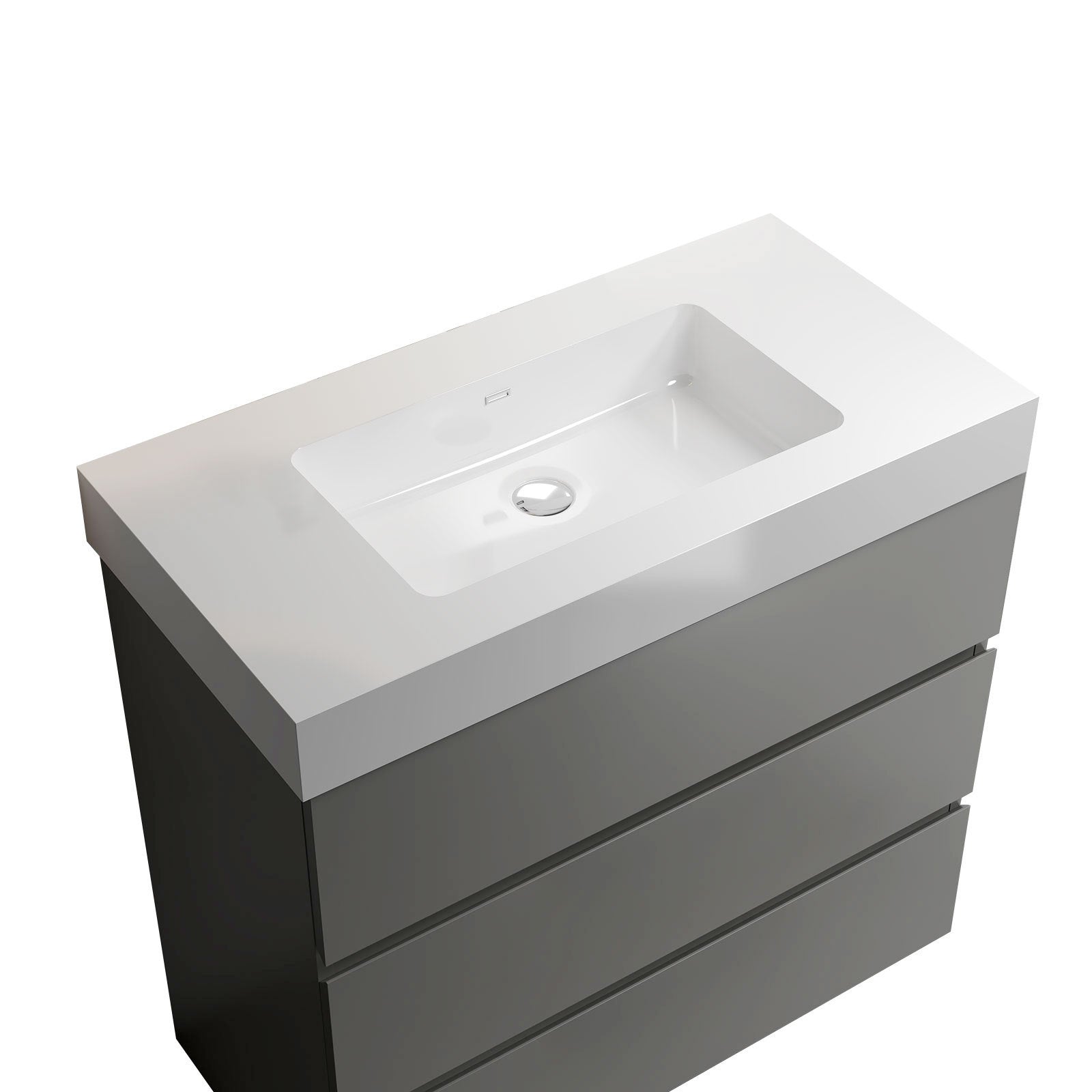 Alice 36" Gray Bathroom Vanity with Sink