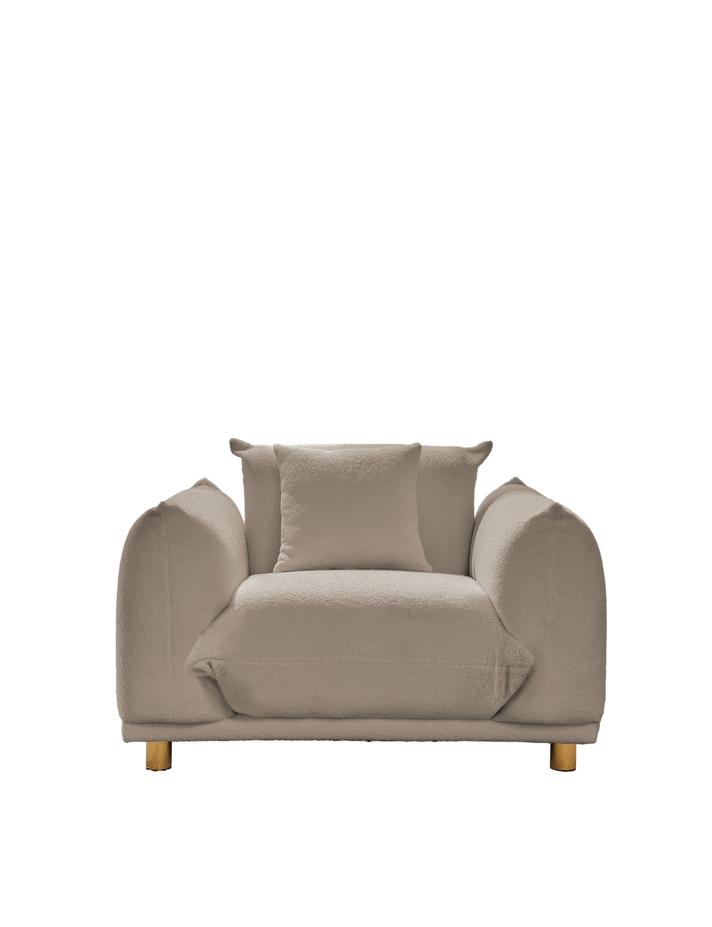 Luxurious Teddy Fabric Sofa - Enhance Your Living Space with Plush Comfort