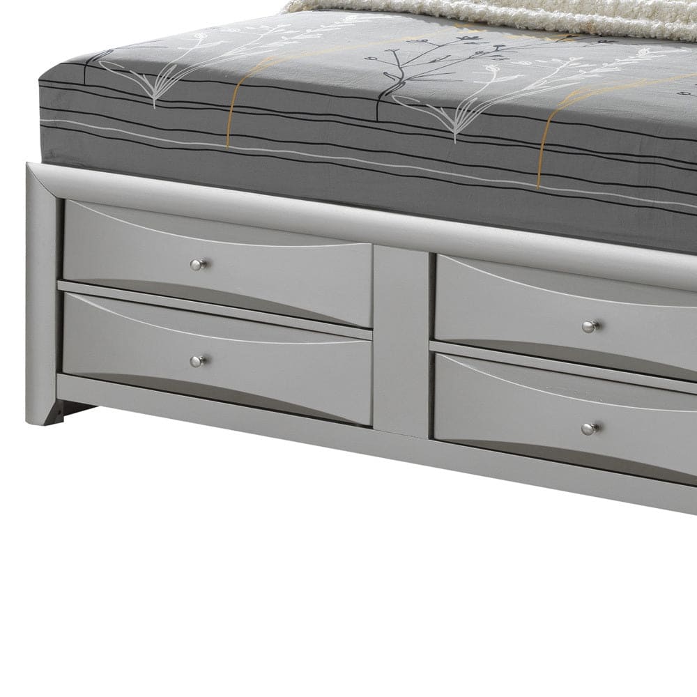 Glory Furniture Marilla G1503G-FSB3 Full Storage bed , Silver Champagne