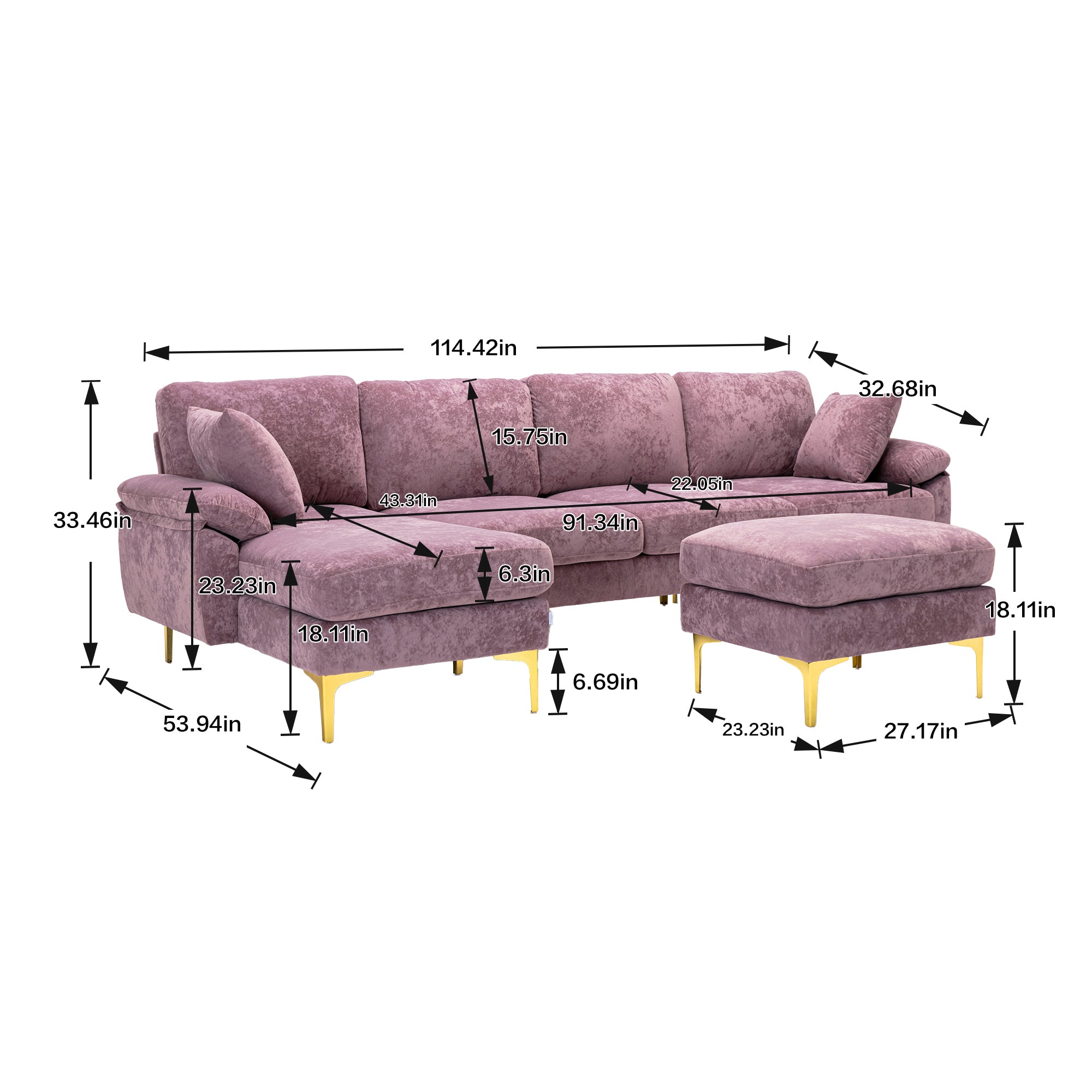 COOLMORE Accent sofa /Living room sofa sectional  sofa