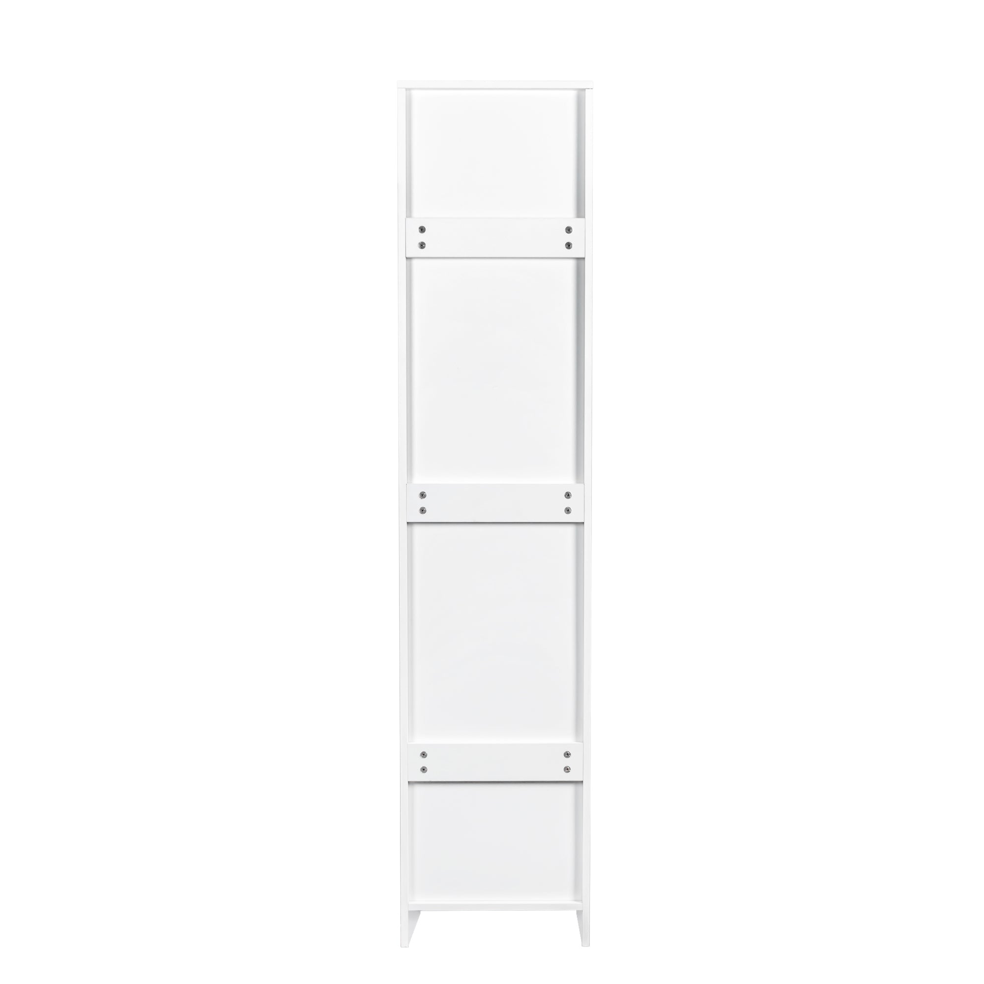 Stackable Wall Mounted Storage Cabinet, 15.75" D x 15.75" W x 70.87" H, White