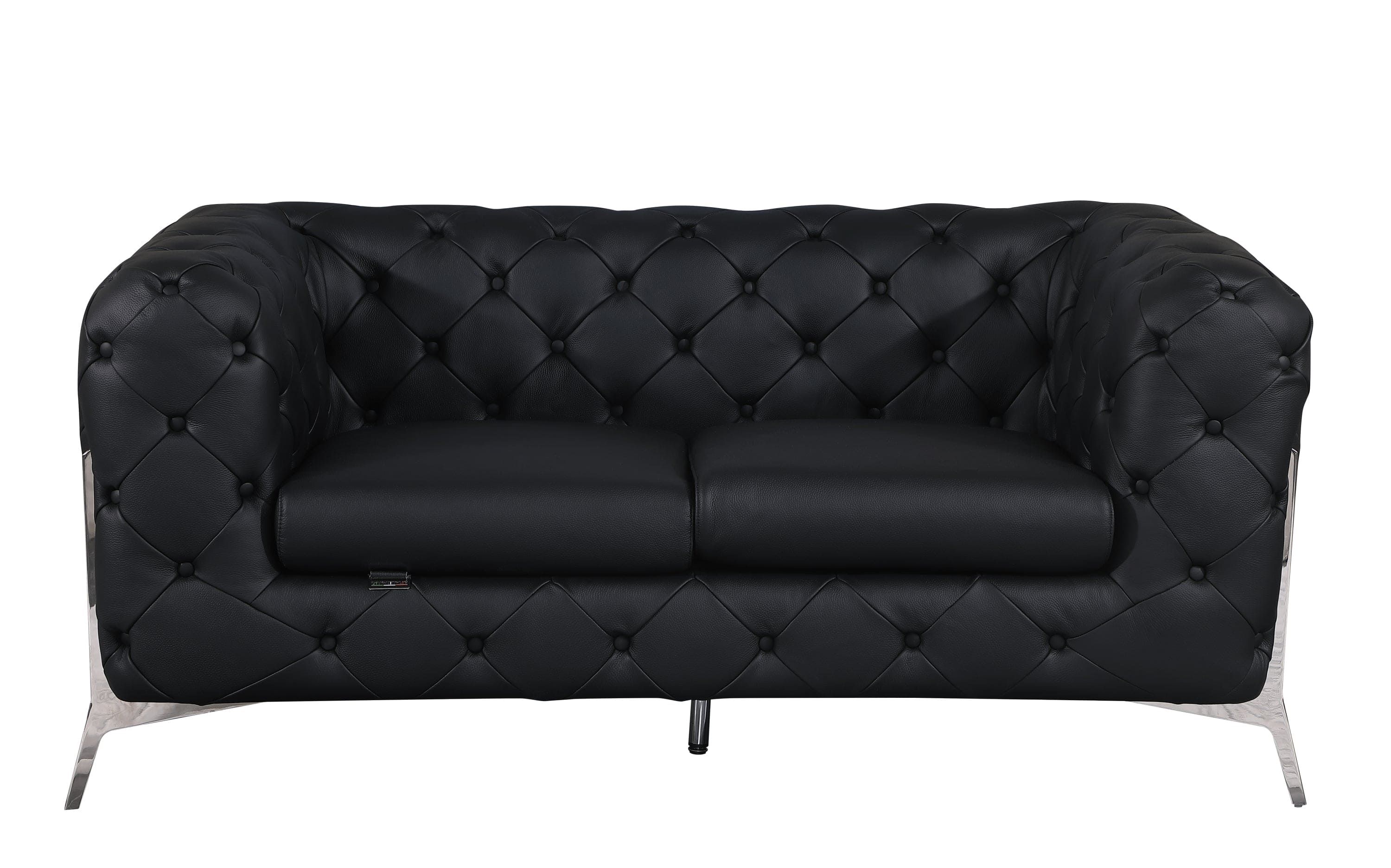 Global United Top Grain 100% Italian Leather Loveseat