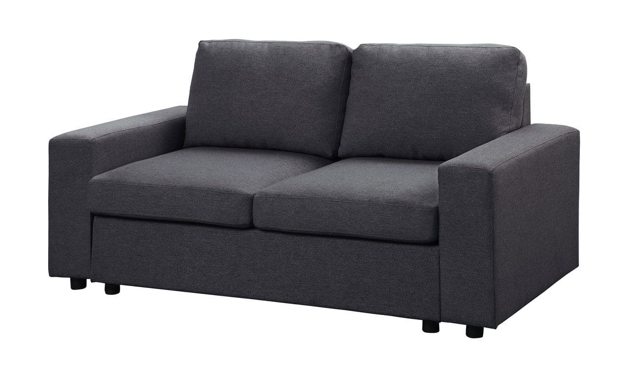 Winter Loveseat in Dark Gray Linen