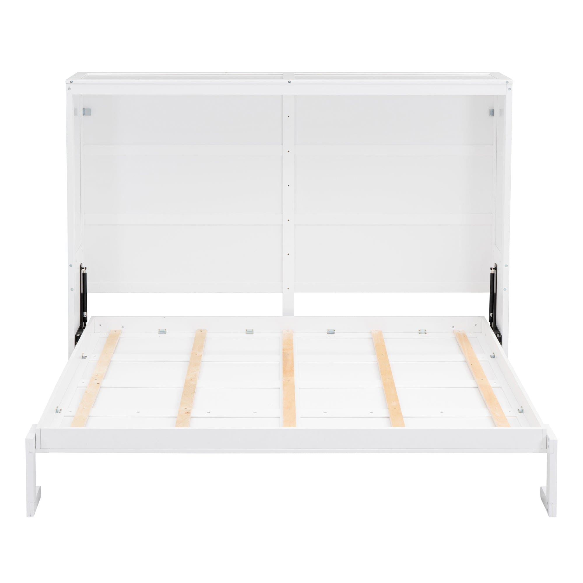 Queen Size Murphy Bed Wall Bed,White