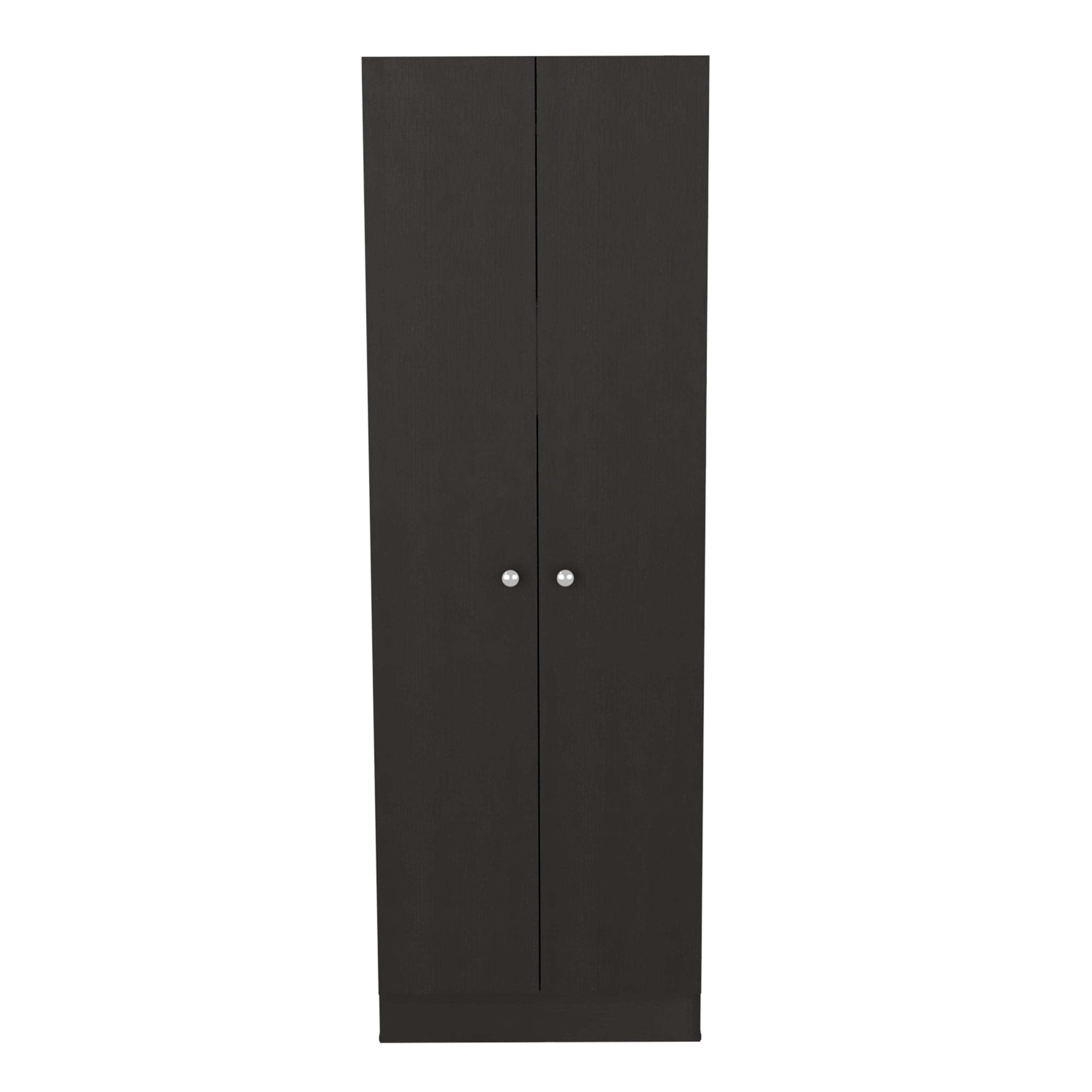 Storage Cabinet Pipestone, Double Door, Black Wengue Finish