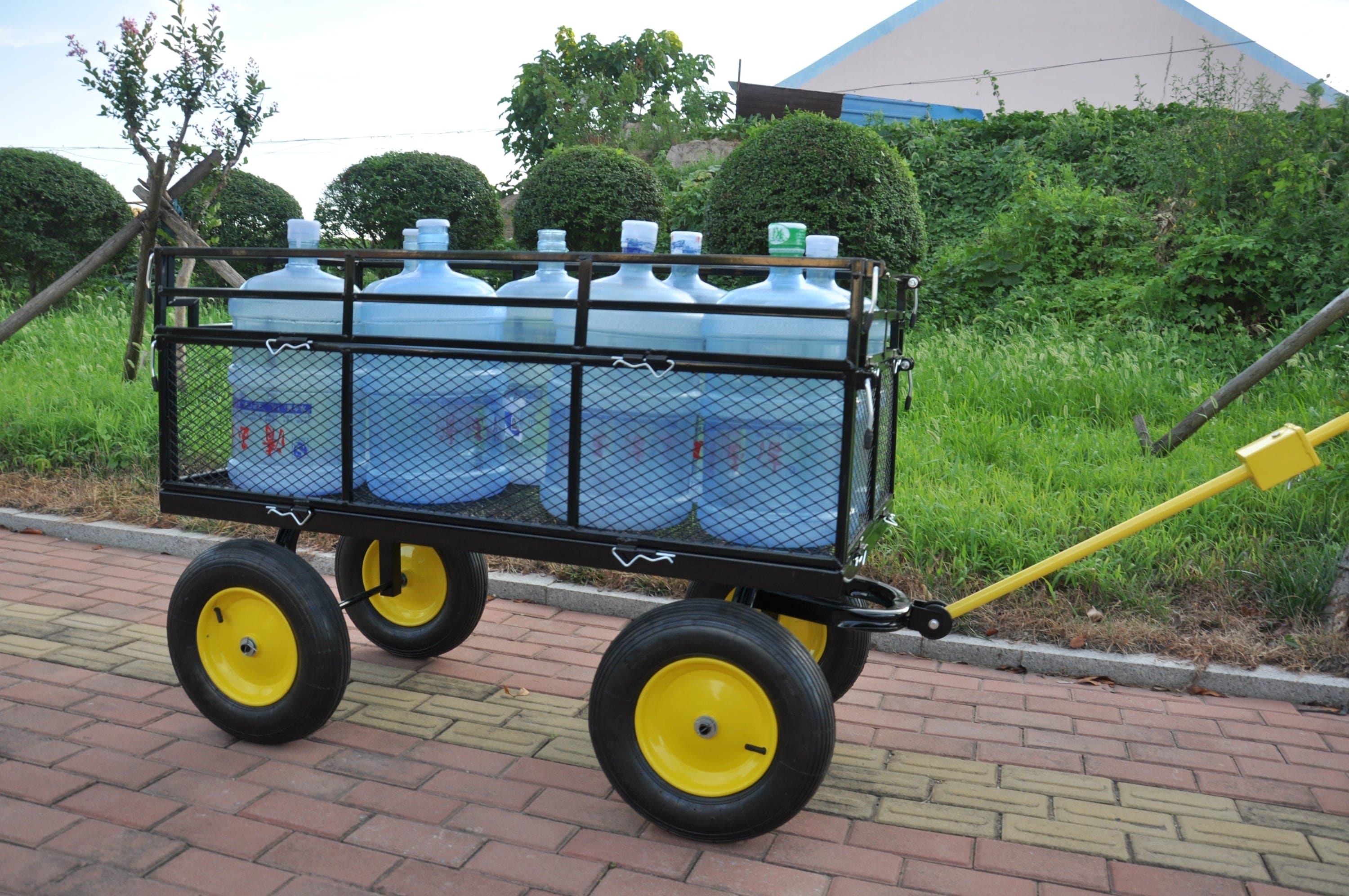 Big Wagon Cart Garden cart trucks make it easier to transport firewood Yellow+BlackB