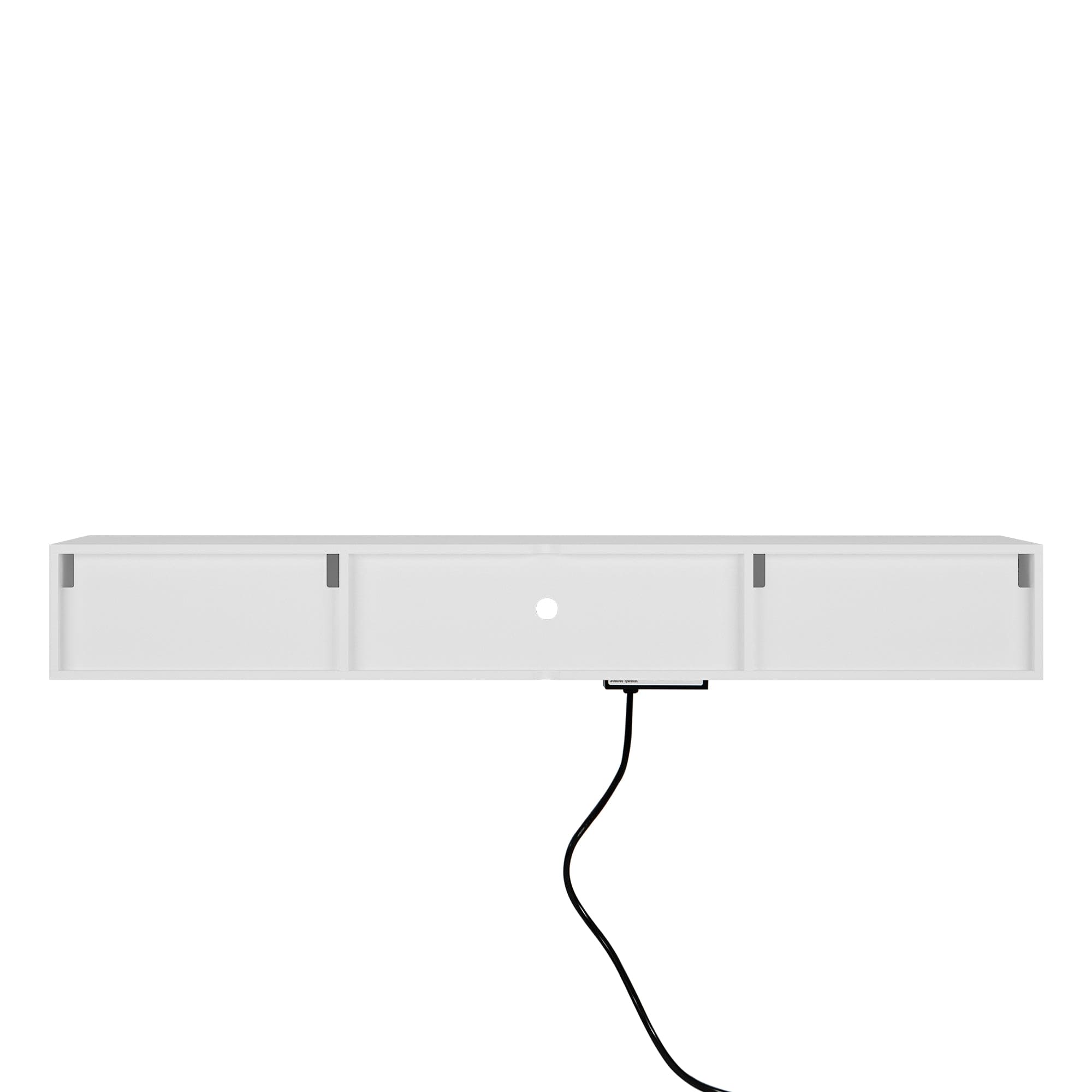 Wall Mounted Floating 65" TV Stand with 16 Color LEDs