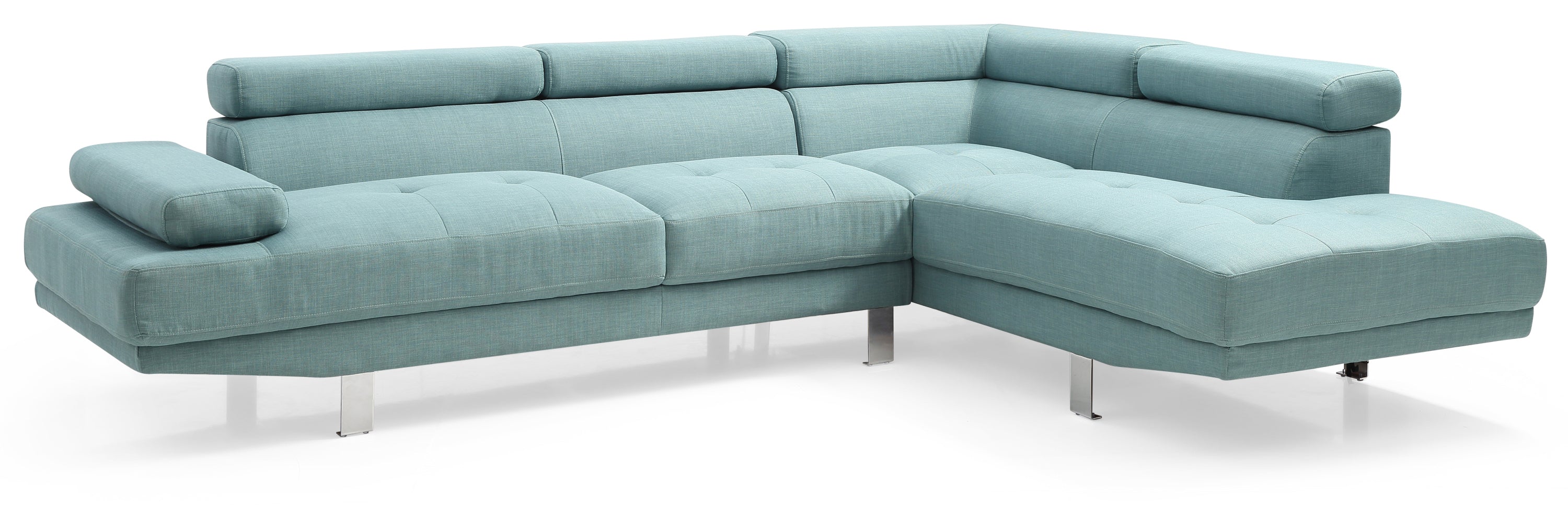 Glory Furniture Riveredge G453-SC Sectional  ( 2 Boxes) , TEAL