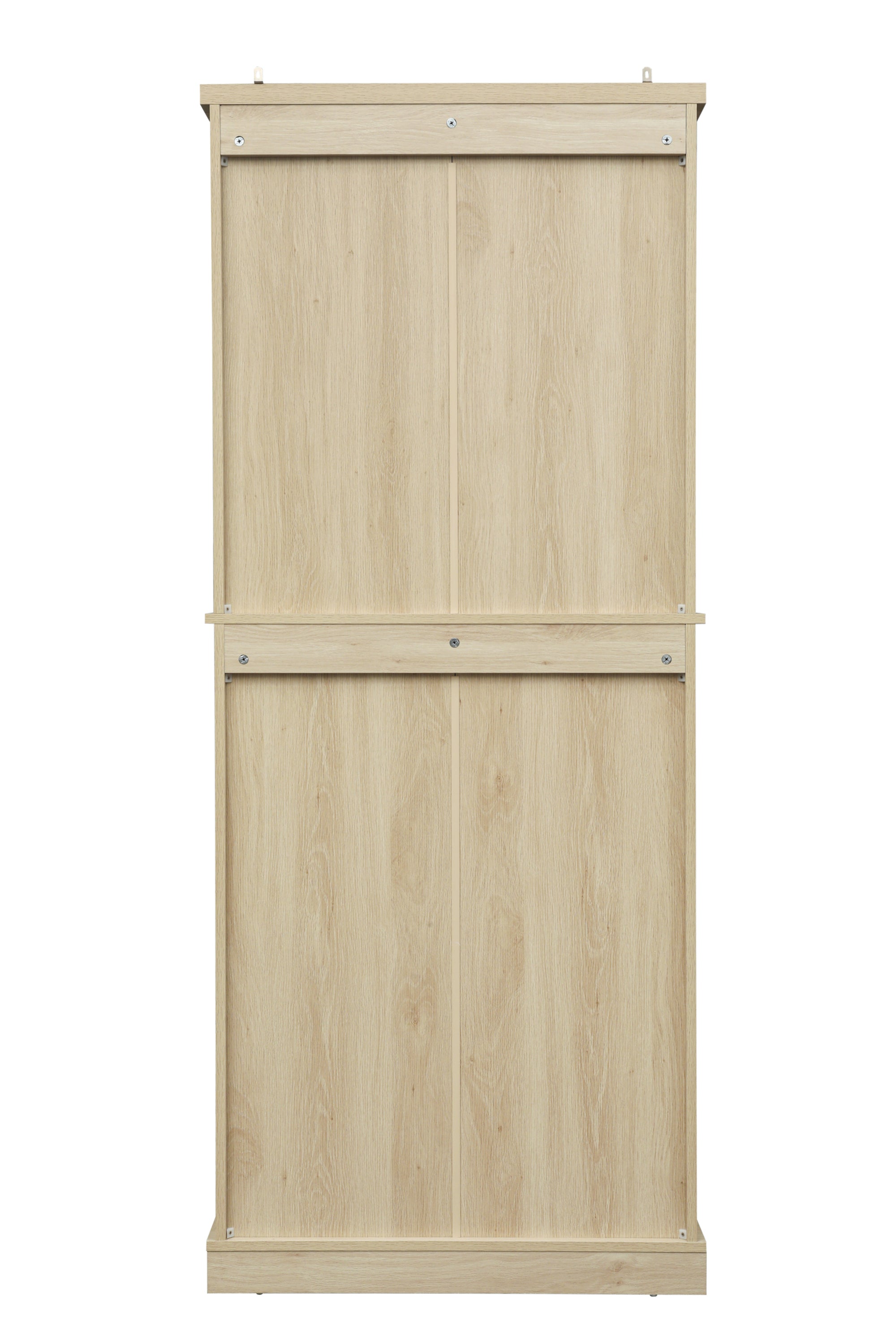 4 Door Cabinet with 1 Drawer, with 4 Adjustable Inner Shelves, Storage Cabinet