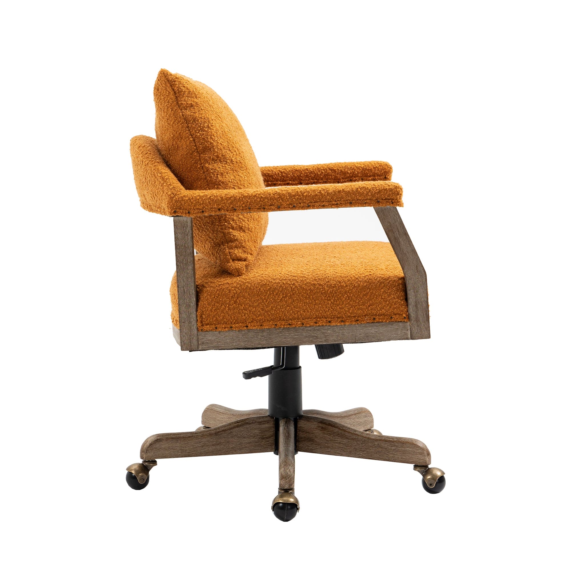 COOLMORE Computer Chair Office Chair Adjustable Swivel Chair Fabric Seat Home Study Chair