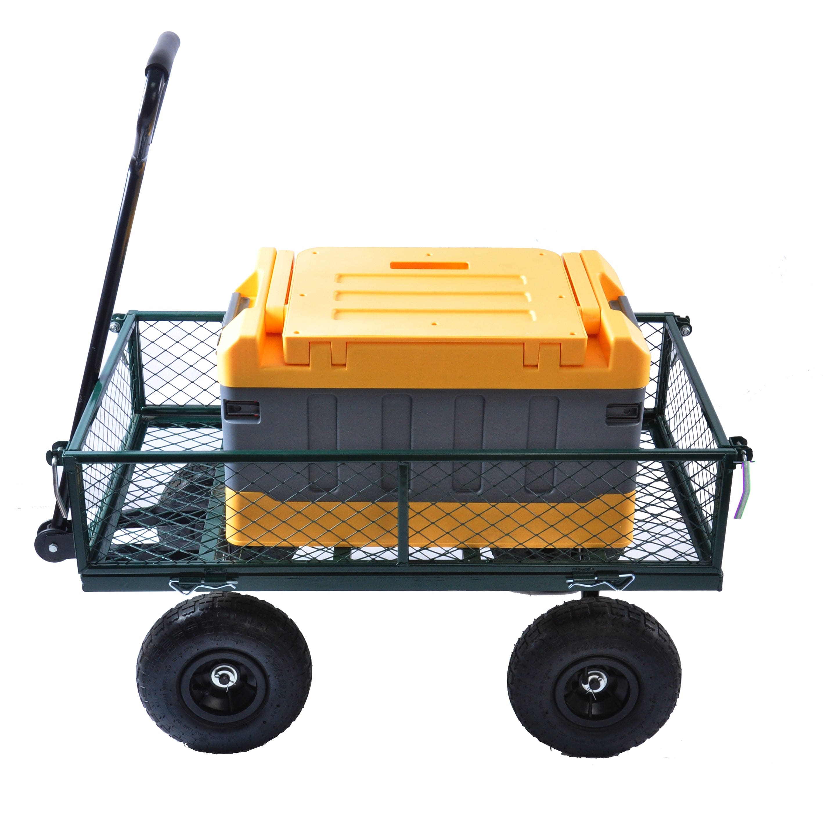 Wagon Cart Garden cart trucks make it easier to transport firewood (green)