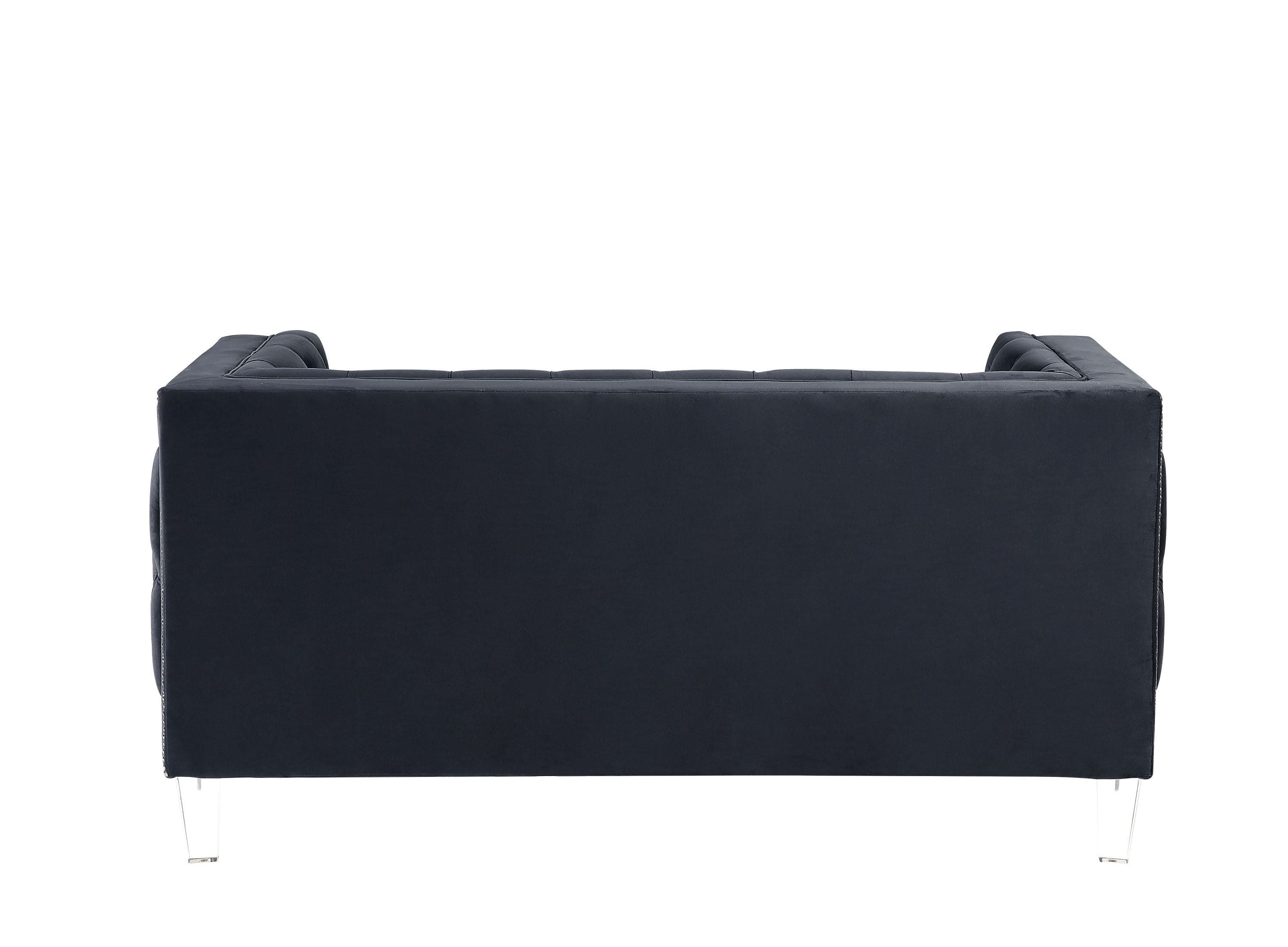 ACME Ansario Loveseat, Charcoal Velvet 56461