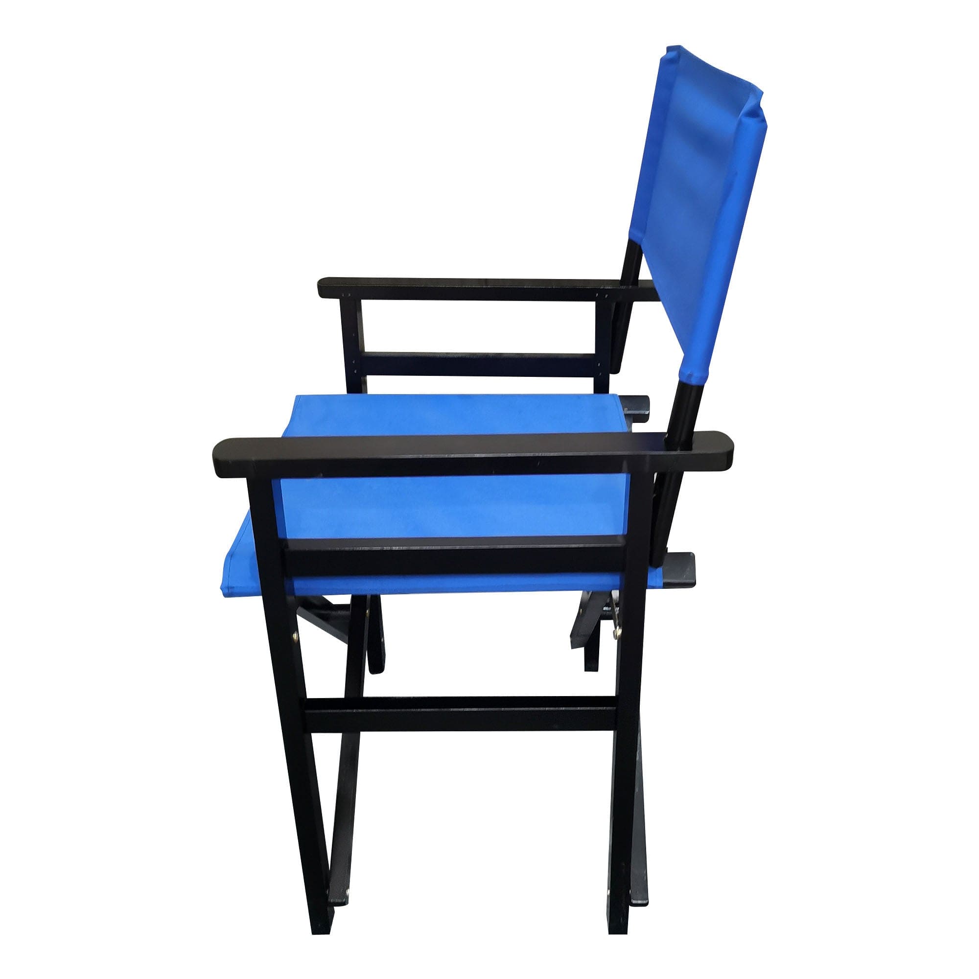 Folding Chair Wooden Director Chair Canvas Folding Chair  Folding Chair  2pcs/set   populus + Canvas (Color : Blue)