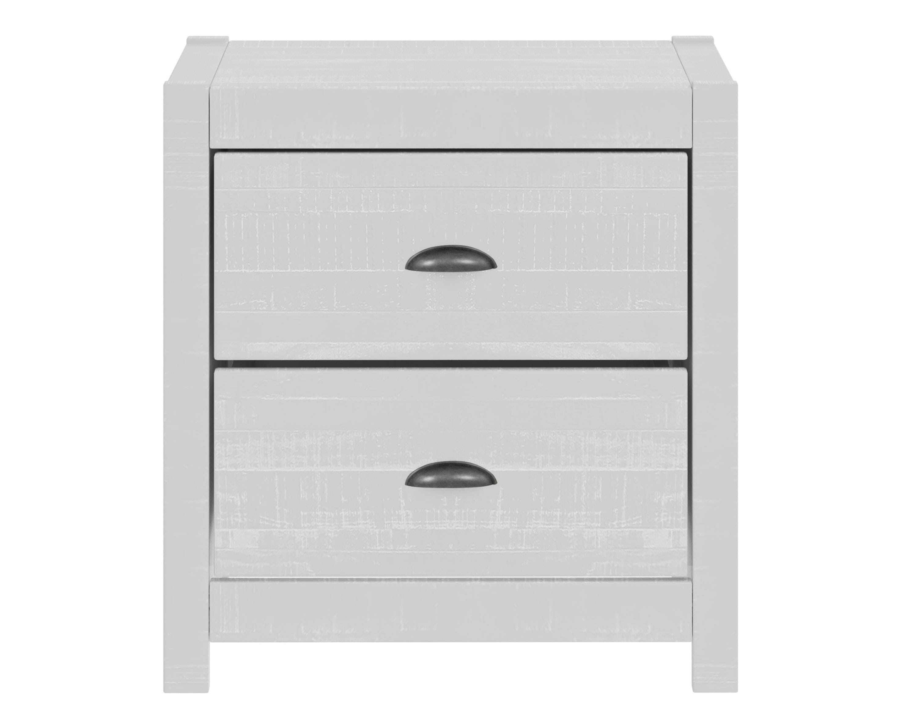 Solid Wood White Night Stand, Bedside Table, End Table, Desk with Drawers for Living Room, Bedroom