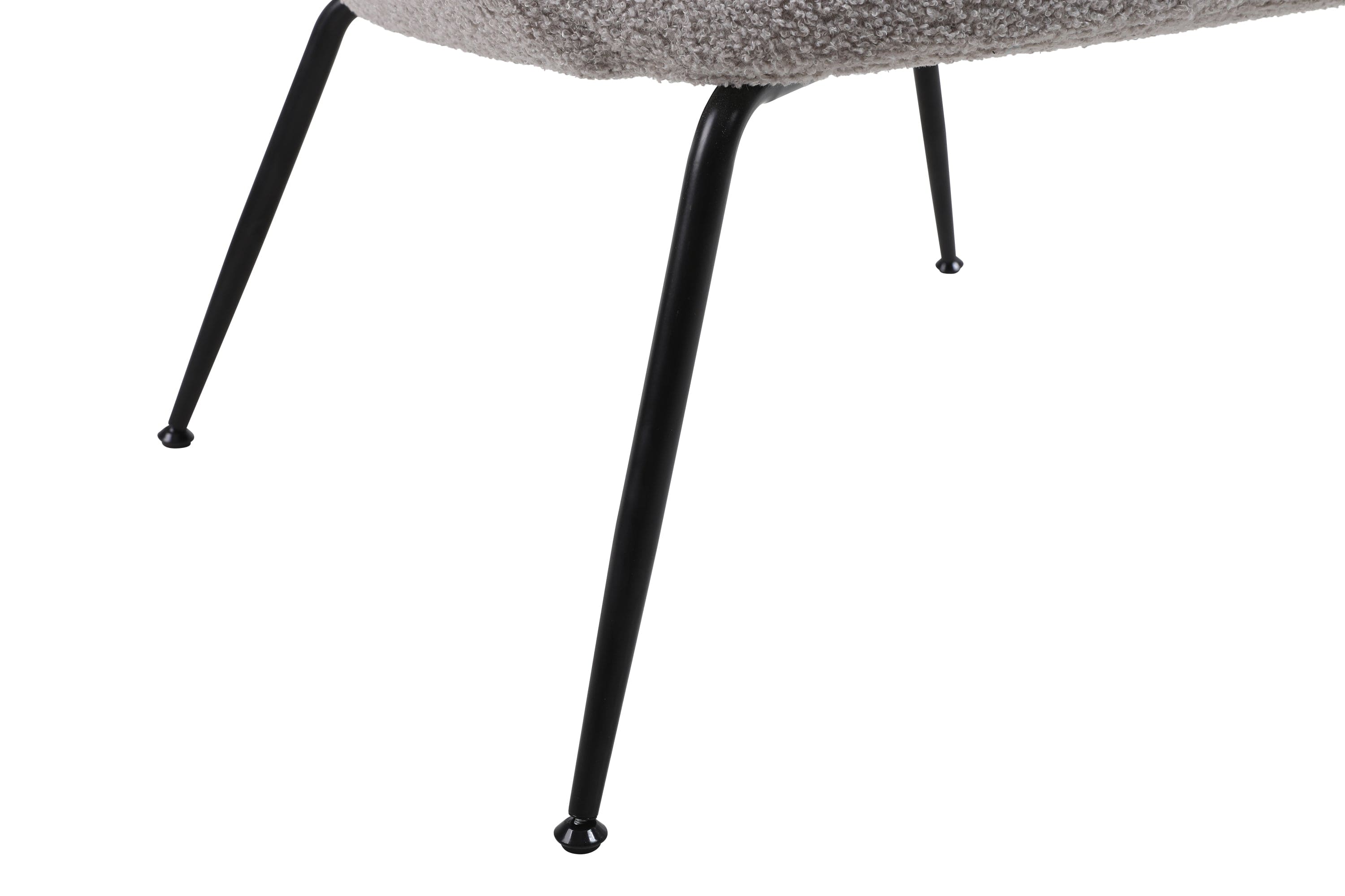 Modern Sherpa Chairs Accent Armchairs for Living Dining Room, Upholstered  Chairs with Black Metal Legs, Comfy and Soft Chairs for Bedroom, Cute Vanity Chairs