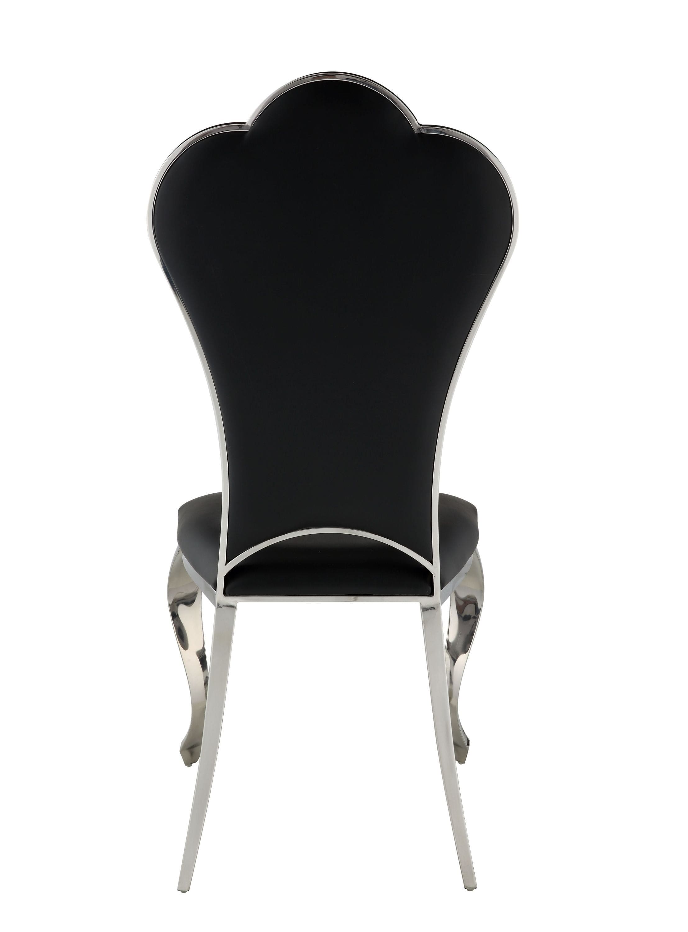 ACME Cyrene Side Chair (Set-2) in Black  DN00927