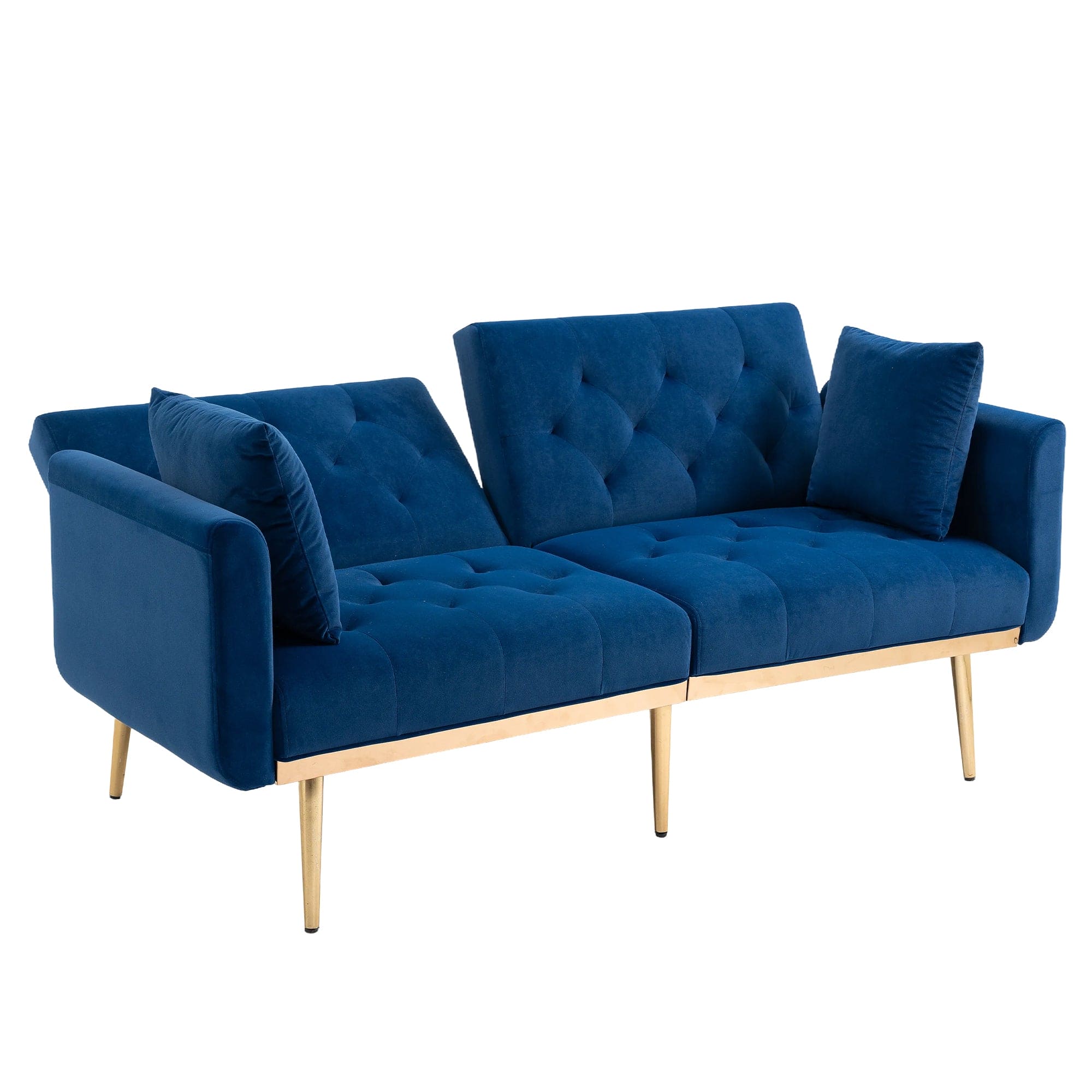 COOLMORE  Velvet  Sofa , Accent sofa .loveseat sofa with metal  feet