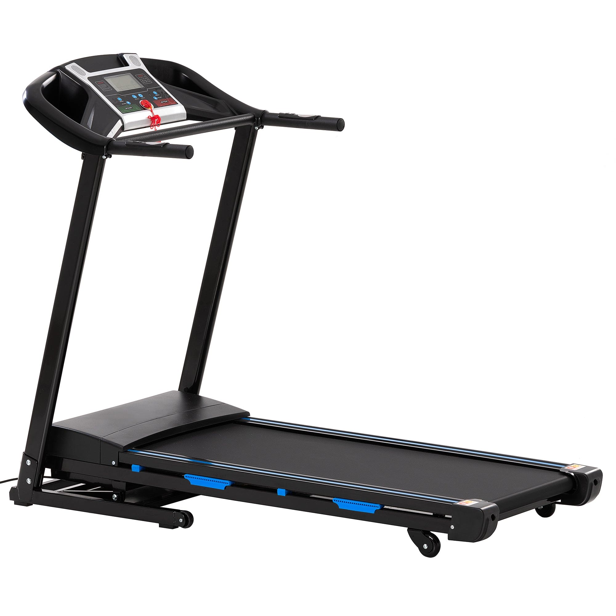 Treadmills for Home, Electric Treadmill with  Automatic Incline, Foldable 3.25HP Workout Running Machine Walking, Double Running Board Shock Absorption Pulse Sensor Bluetooth Speaker APP FITSHOW.