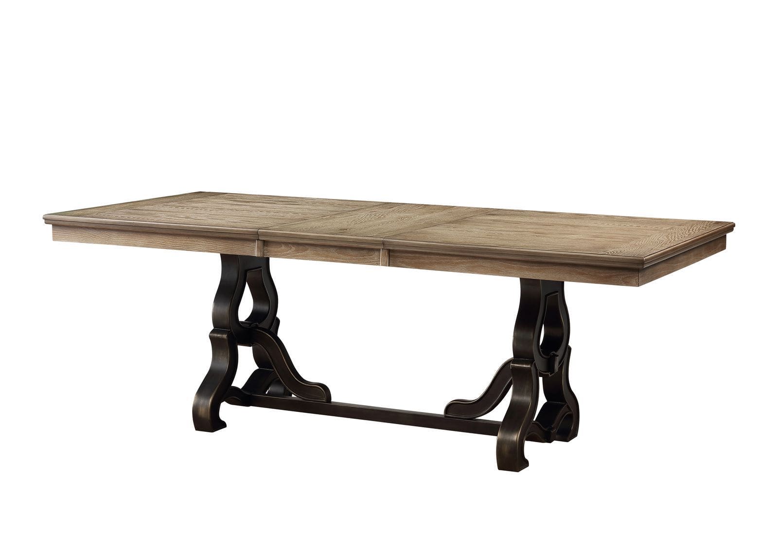 ACME Nathaniel Dining Table, Maple (1Set/2Ctn) 62330