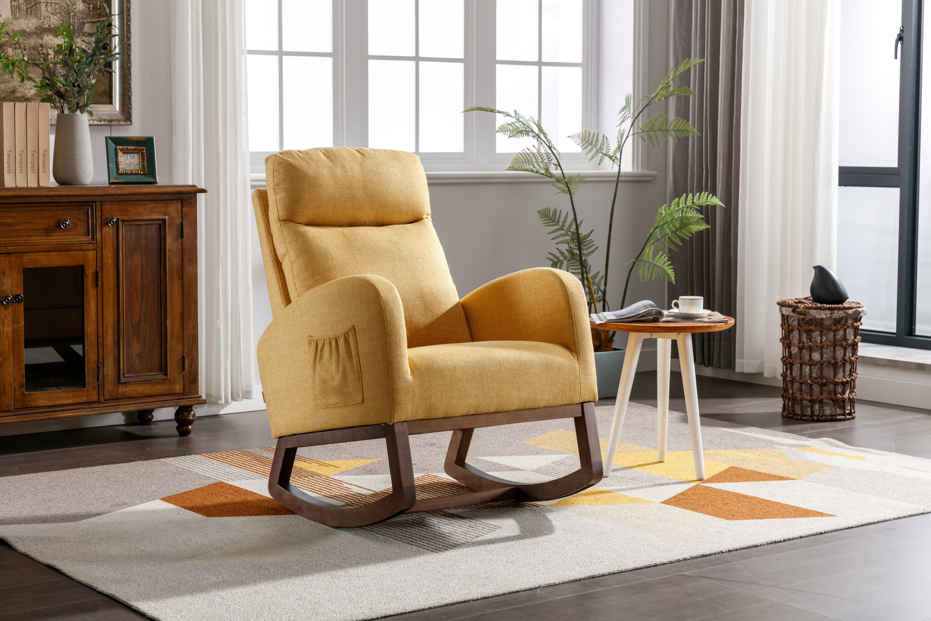 COOLMORE  living  room Comfortable  rocking chair  living room chair