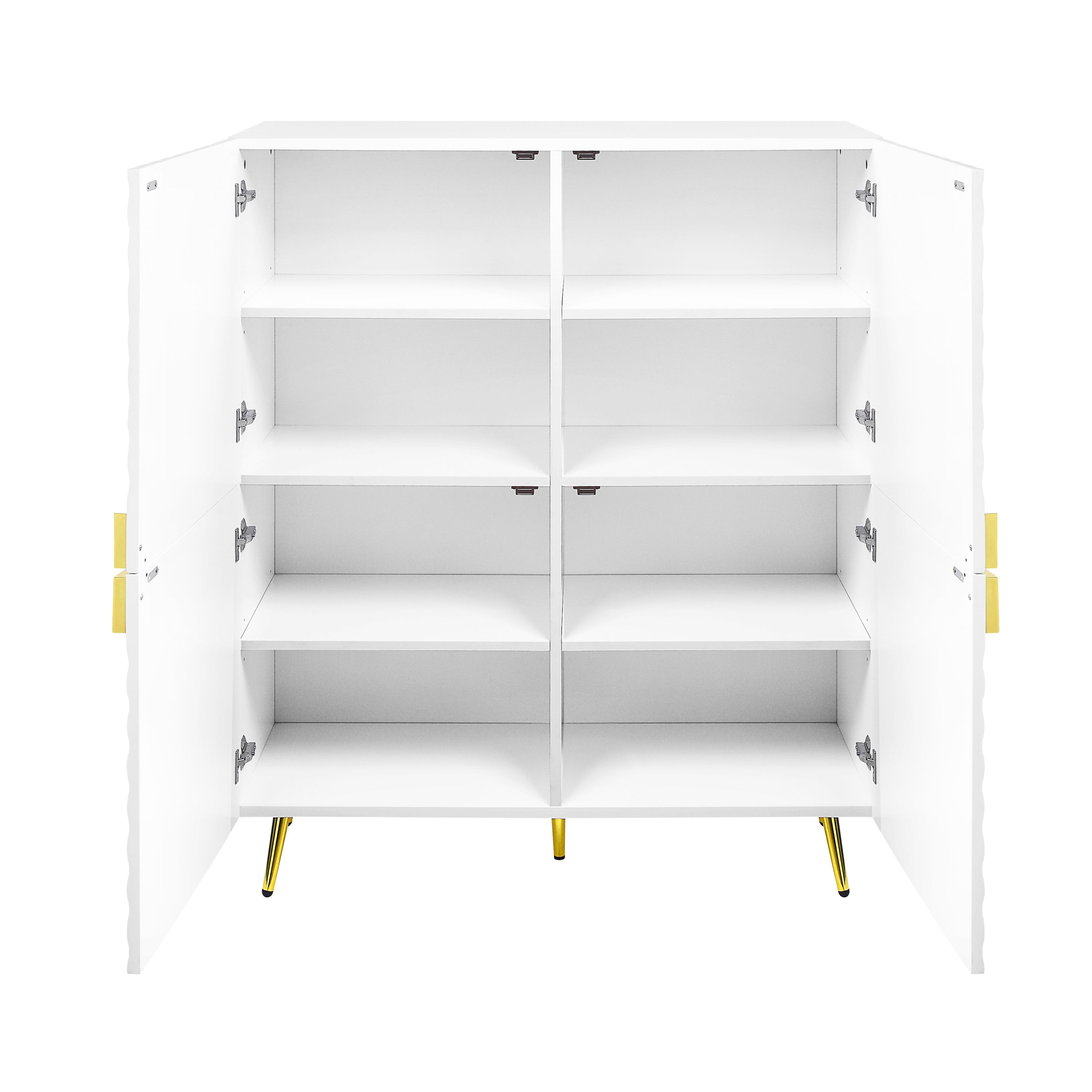 ACME Gaines Accent Cabinet in White High Gloss Finish AC01031