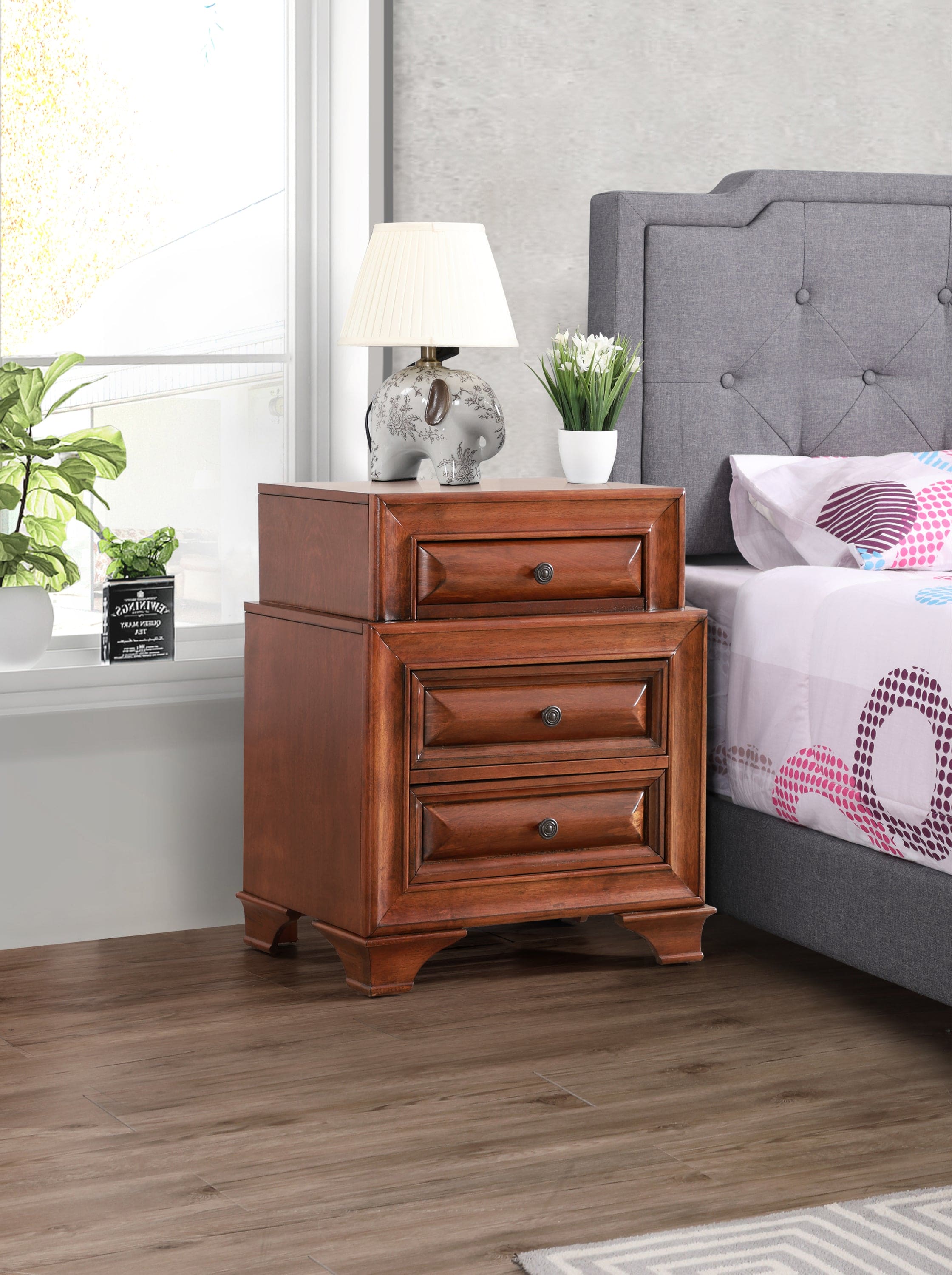 Glory Furniture LaVita G8850-N Nightstand , Oak