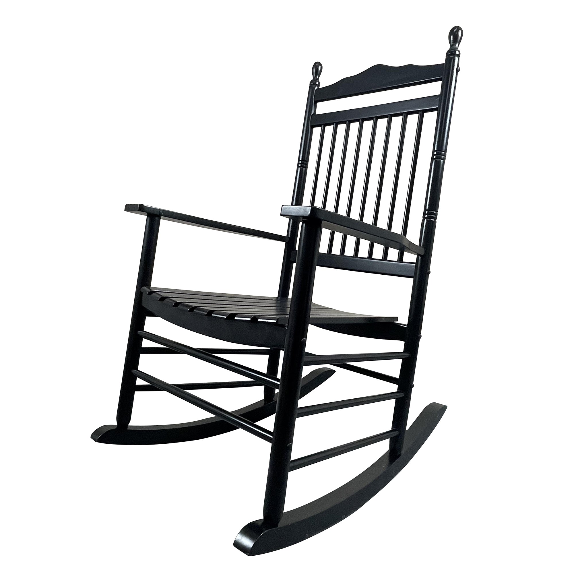 BALCONY PORCH ADULT ROCKING CHAIR - BLACK