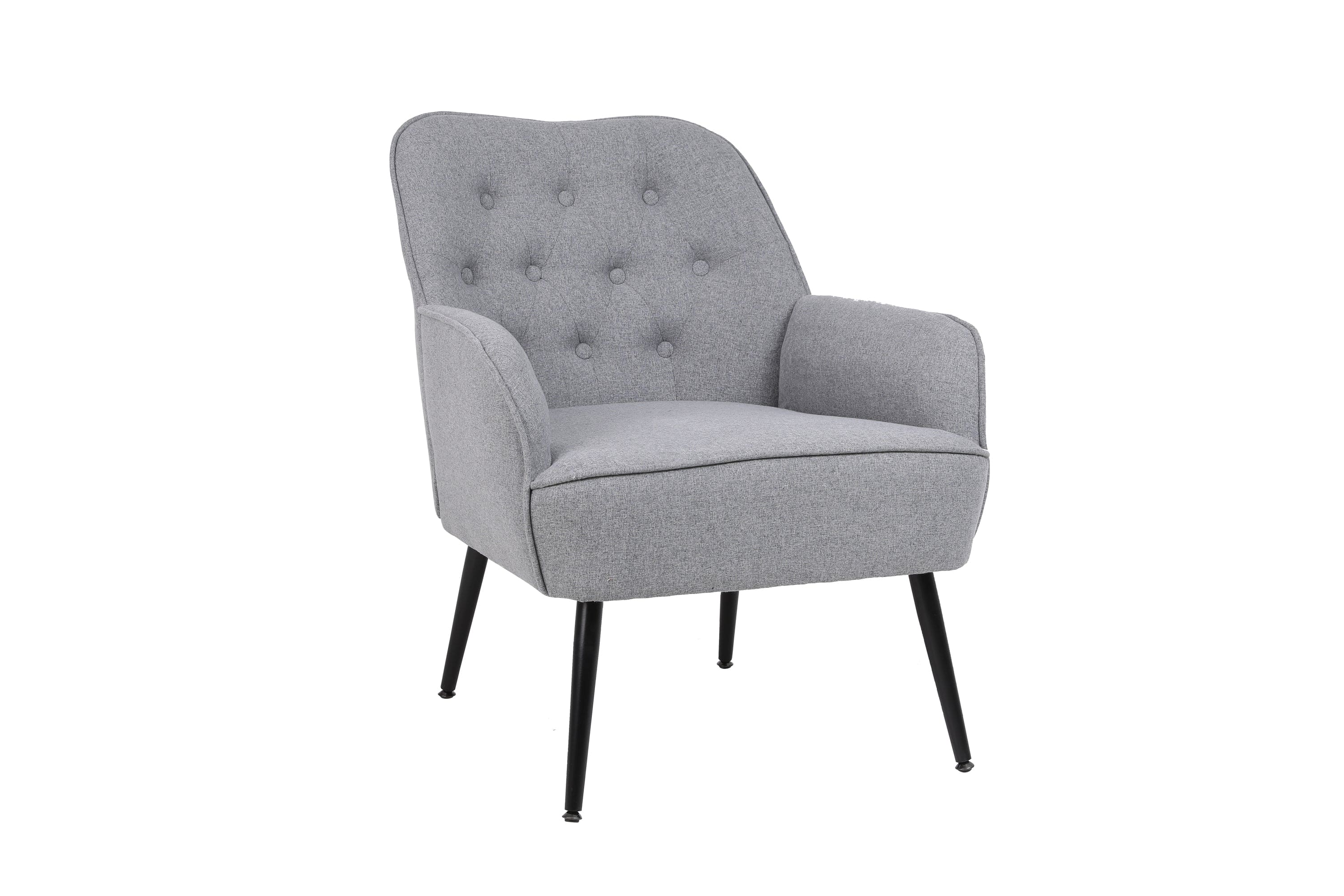 Modern Mid Century Chair velvet  Sherpa Armchair for Living Room Bedroom Office Easy Assemble(Light Grey)