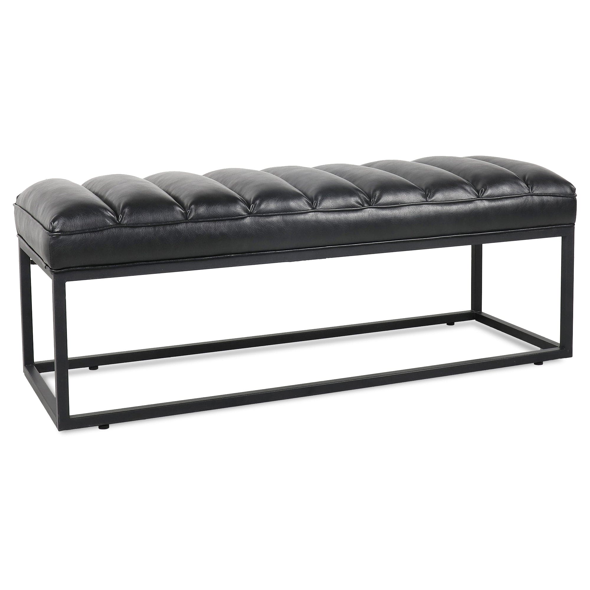 Metal Base Upholstered Bench for Bedroom for Entryway