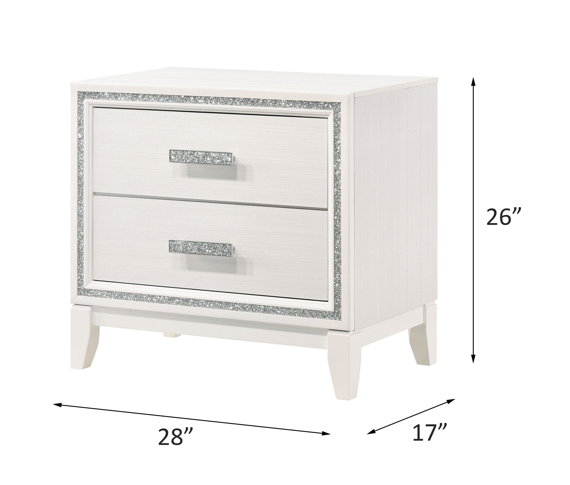 ACME Haiden Nightstand, White Finish 28453