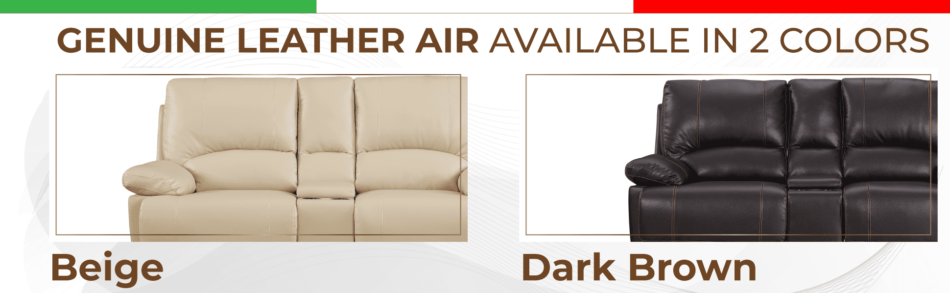 Global United Leather-Air Recliining  Loveseat