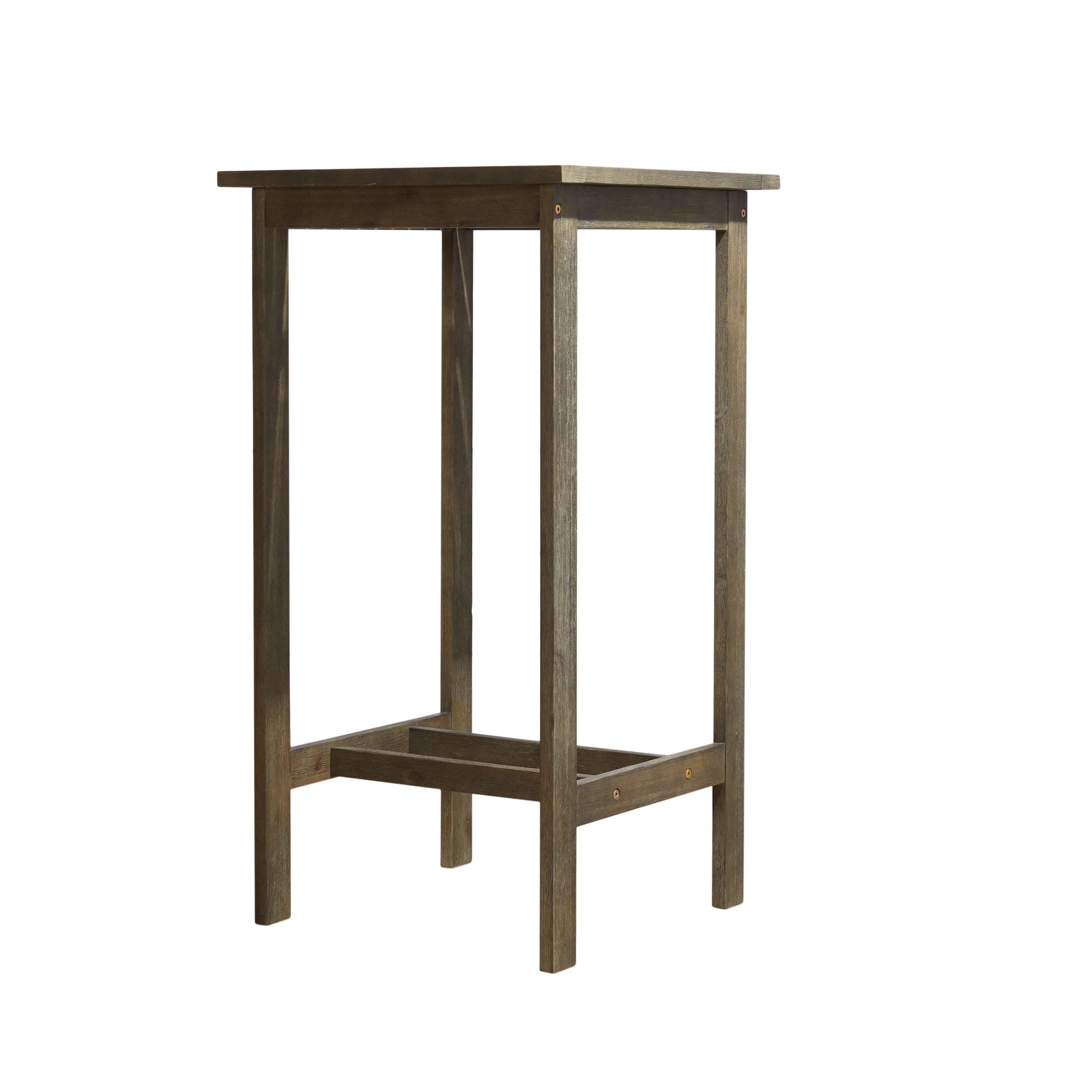 Emilio Grey-washed Farmhouse Wood Bar Table