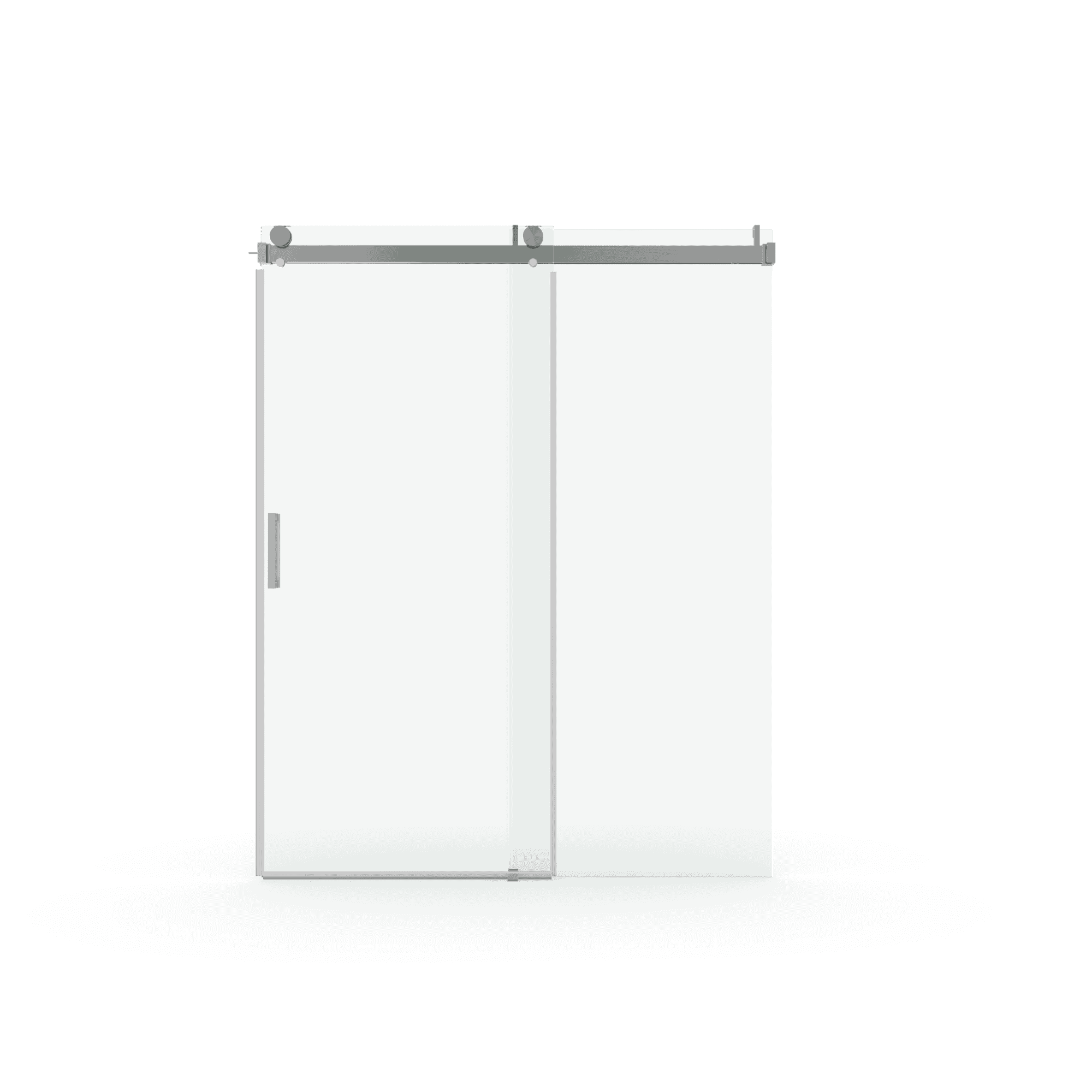 Elan 56 to 60 in. W x 76 in. H Sliding Frameless Soft-Close Shower Door with Premium 3/8 Inch (10mm) Thick Tampered Glass in Brushed Nickel 22D01-60BN