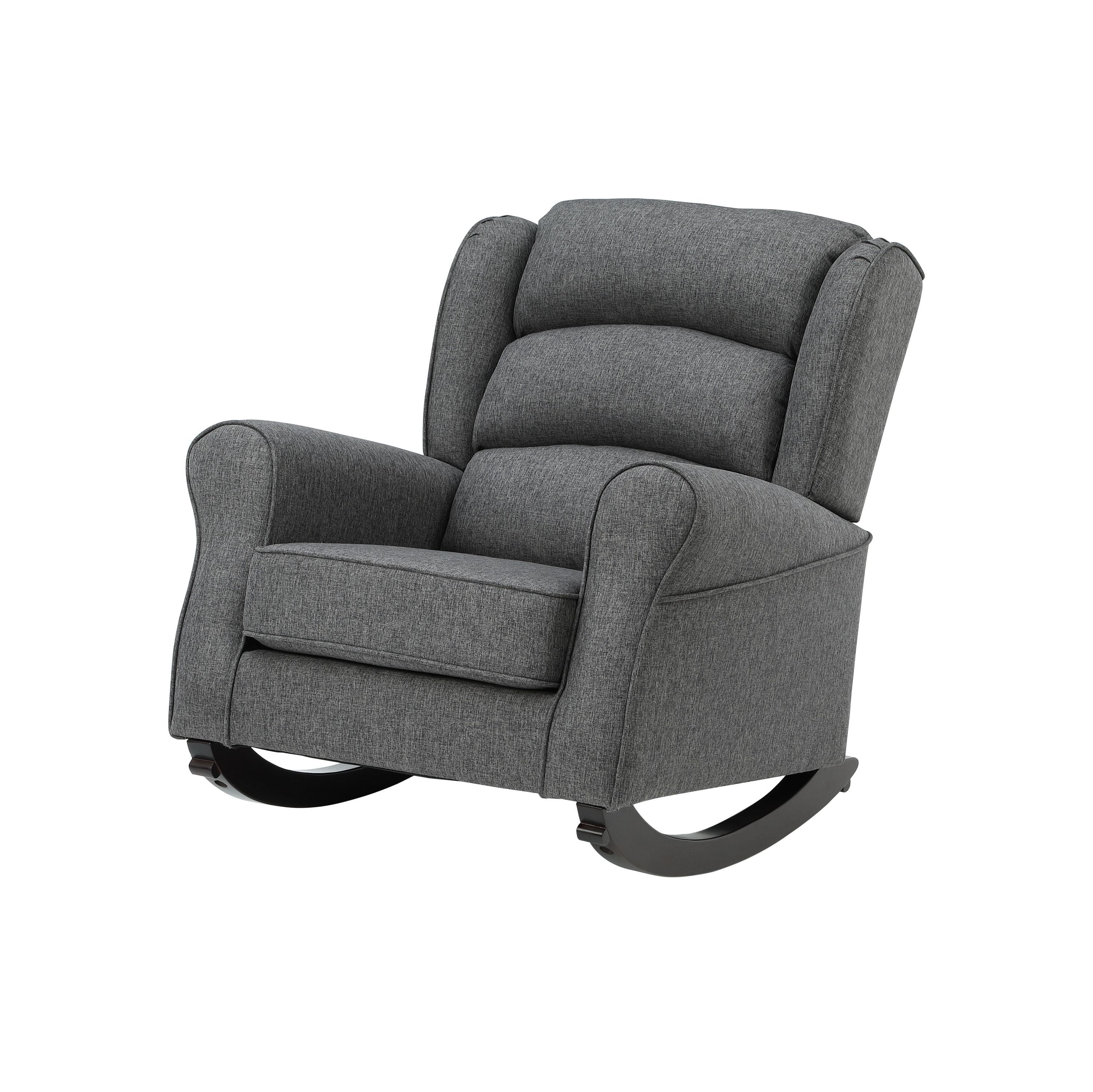 ACME Fabien Rocking Chair, Gray Fabric AC02183