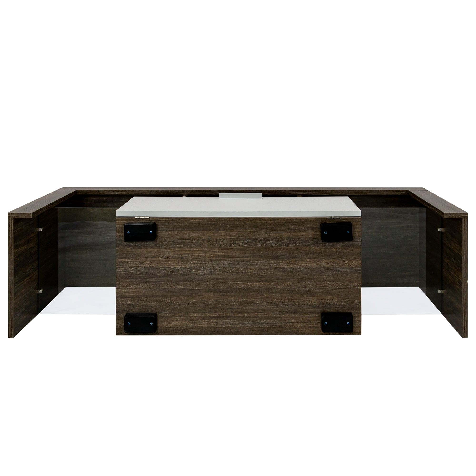 Modern TV stand  Brown + white TV bracket