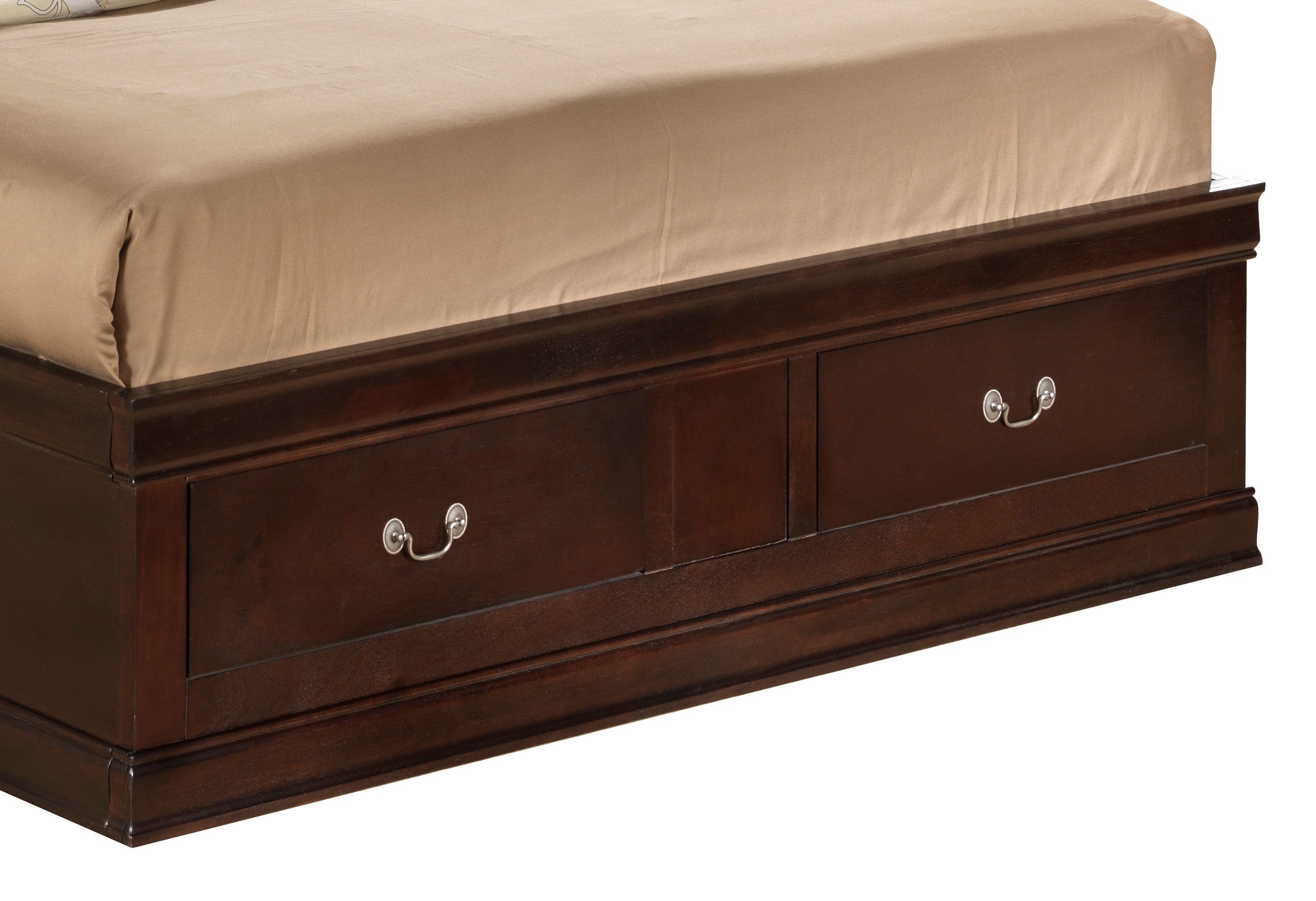 Glory Furniture Louis Phillipe G3125B-KSB King Storage Bed , Cappuccino