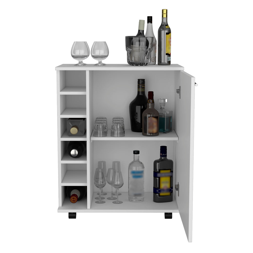 Bar Cart Cisco, Living Room, White