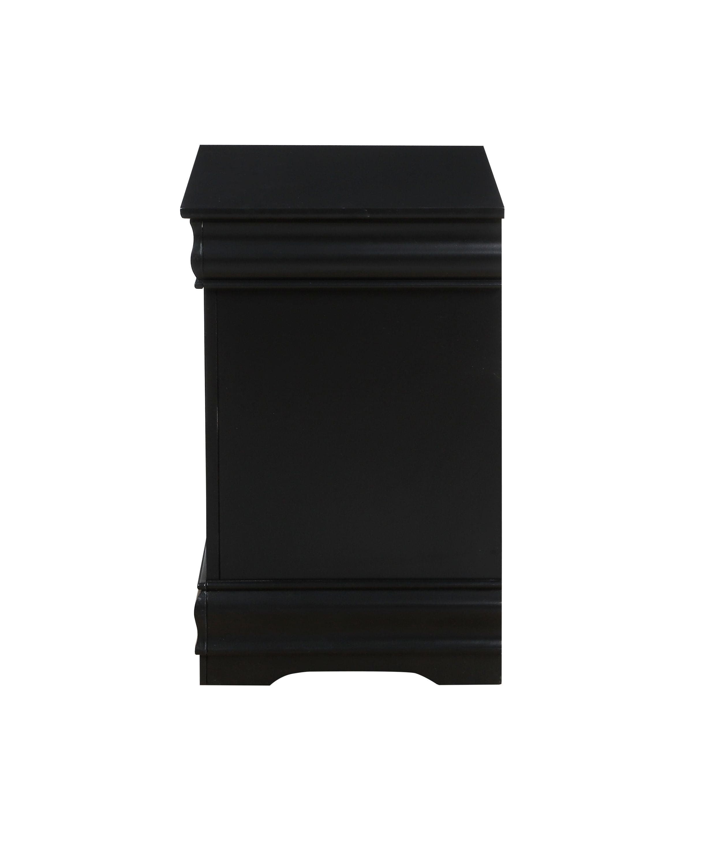 ACME Louis Philippe Nightstand in Black 23733