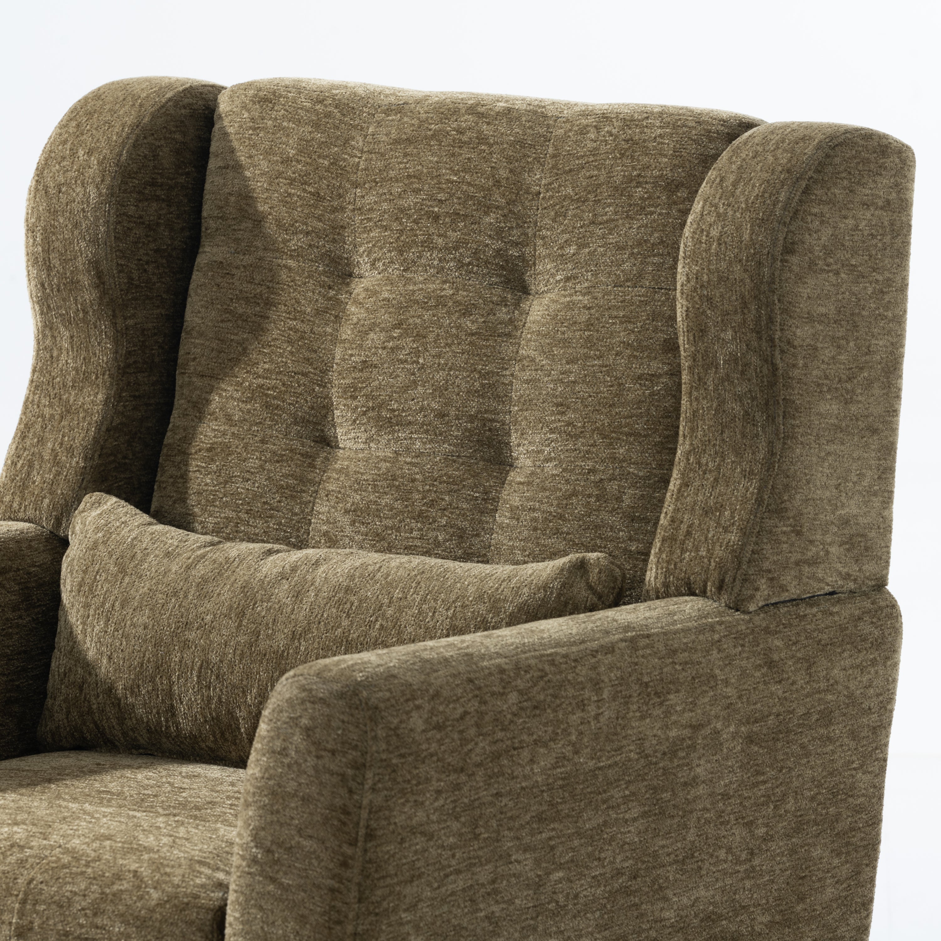 Modern Accent Chair Upholstered Foam Filled Living Room Chairs Comfy Reading Chair Mid Century Modern Chair with Chenille Fabric Lounge Arm Chairs Armchair for Living Room Bedroom