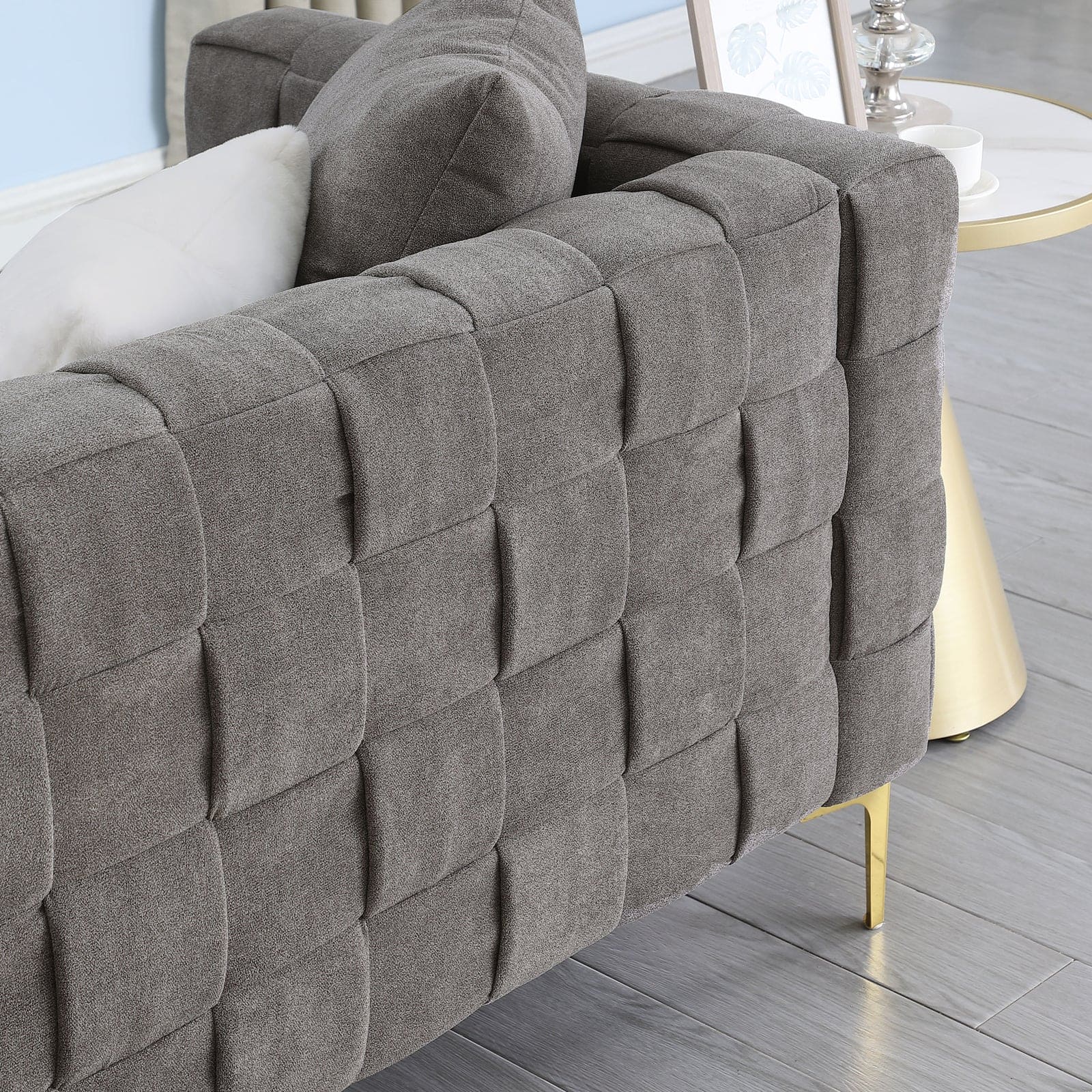 Deepth 35",  length 85"  weave sofa ,contemporary new concept sofa.handcrafted weave sofa. 3 seater