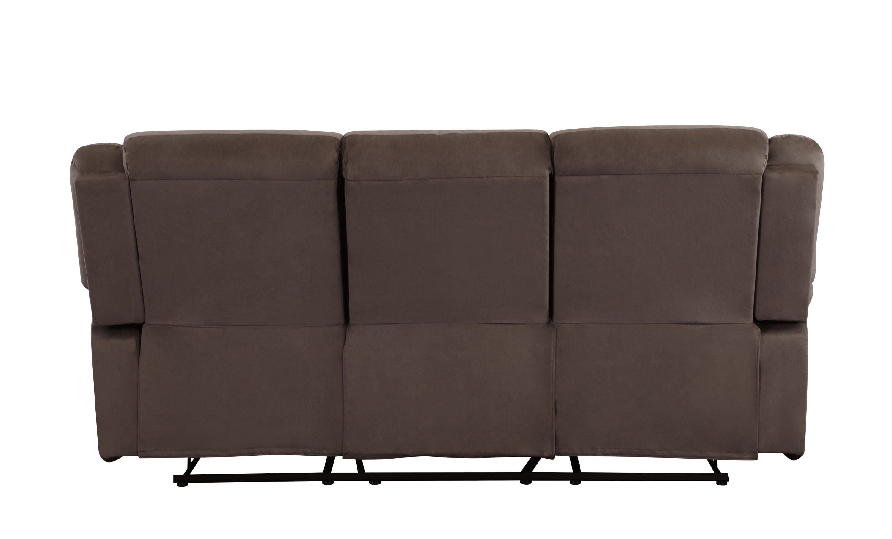 Global United Transitional Microfiber Fabric Upholstered Sofa