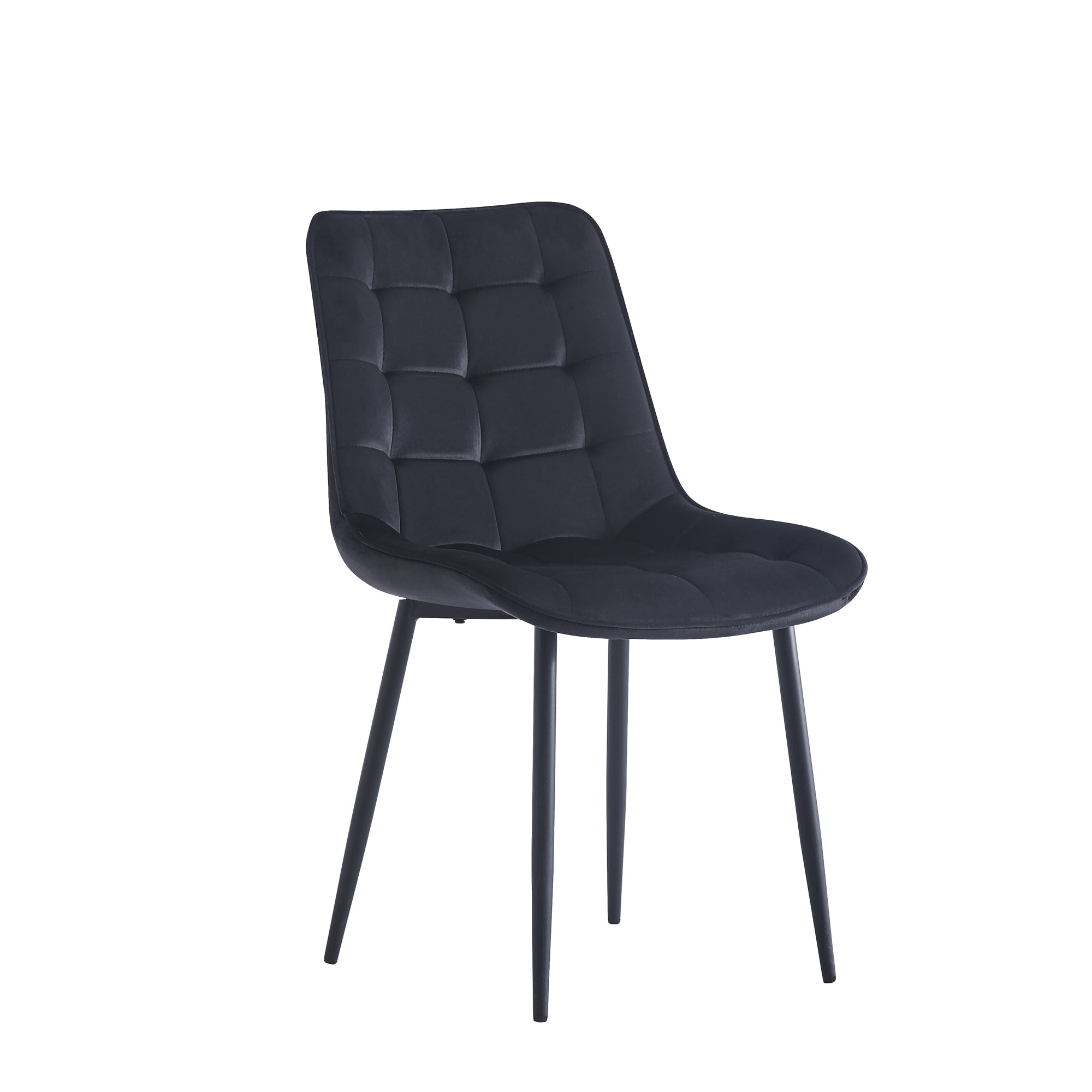 Dining Chair 2PCS（BLACK），Modern style，New technology，Suitable for restaurants, cafes, taverns, offices, living rooms, reception rooms.Simple structure, easy installation.