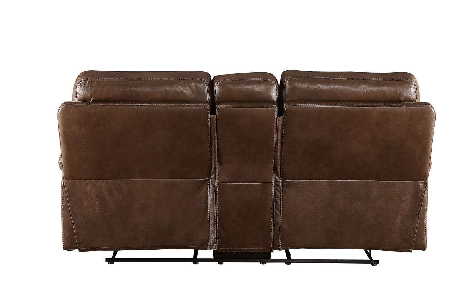 ACME Aashi Loveseat w/Console (Motion), Brown Leather-Gel Match 55421