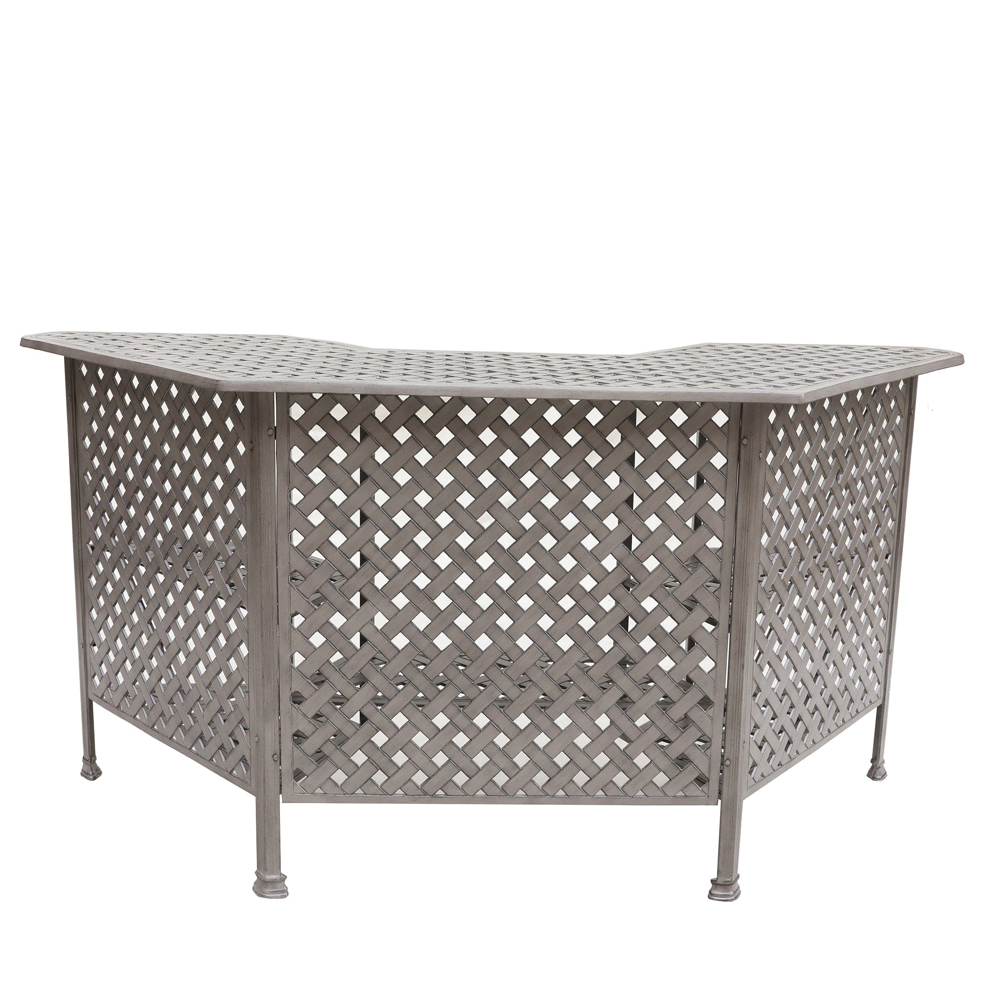 Cast Alumnim Weave Pattern Party Bar Table A