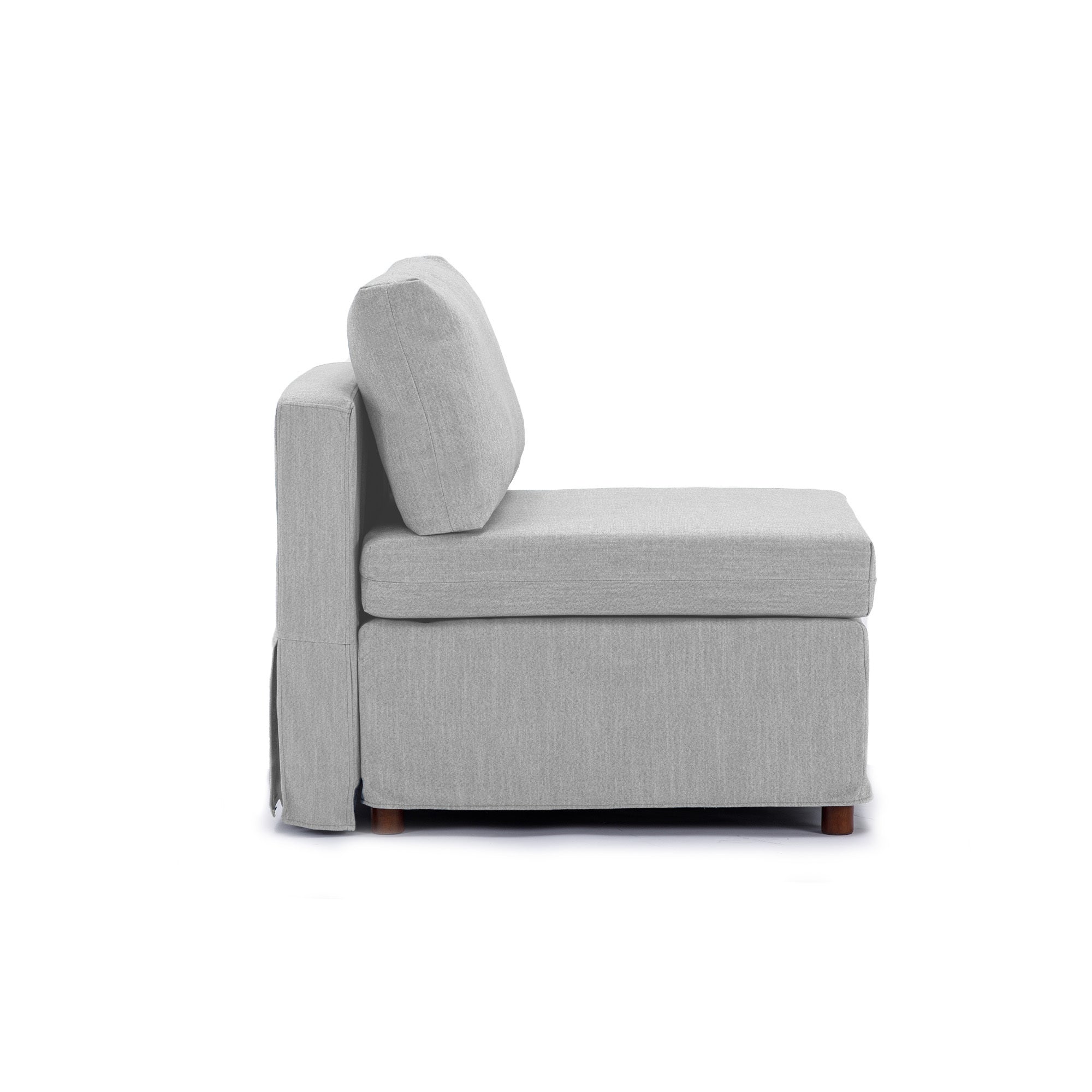 4 Seat Module Sectional Sofa Couch With 1 Ottoman,Seat Cushion and Back Cushion Removable and Washable,Light Grey