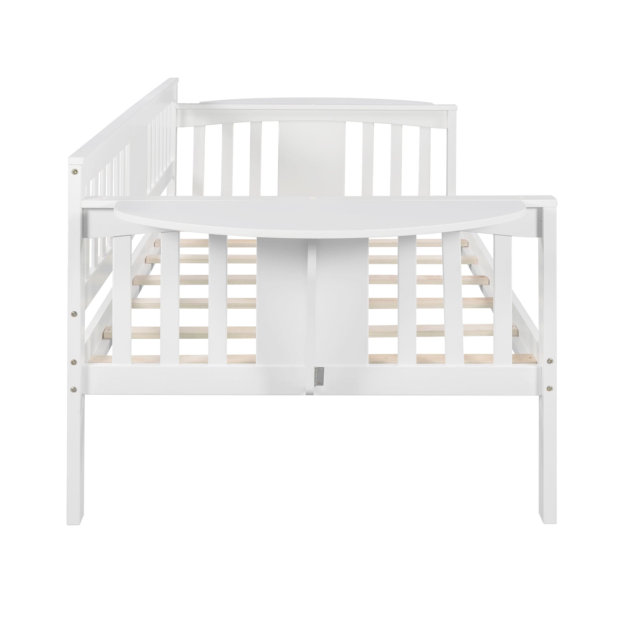 Twin size Daybed, Wood Slat Support, White